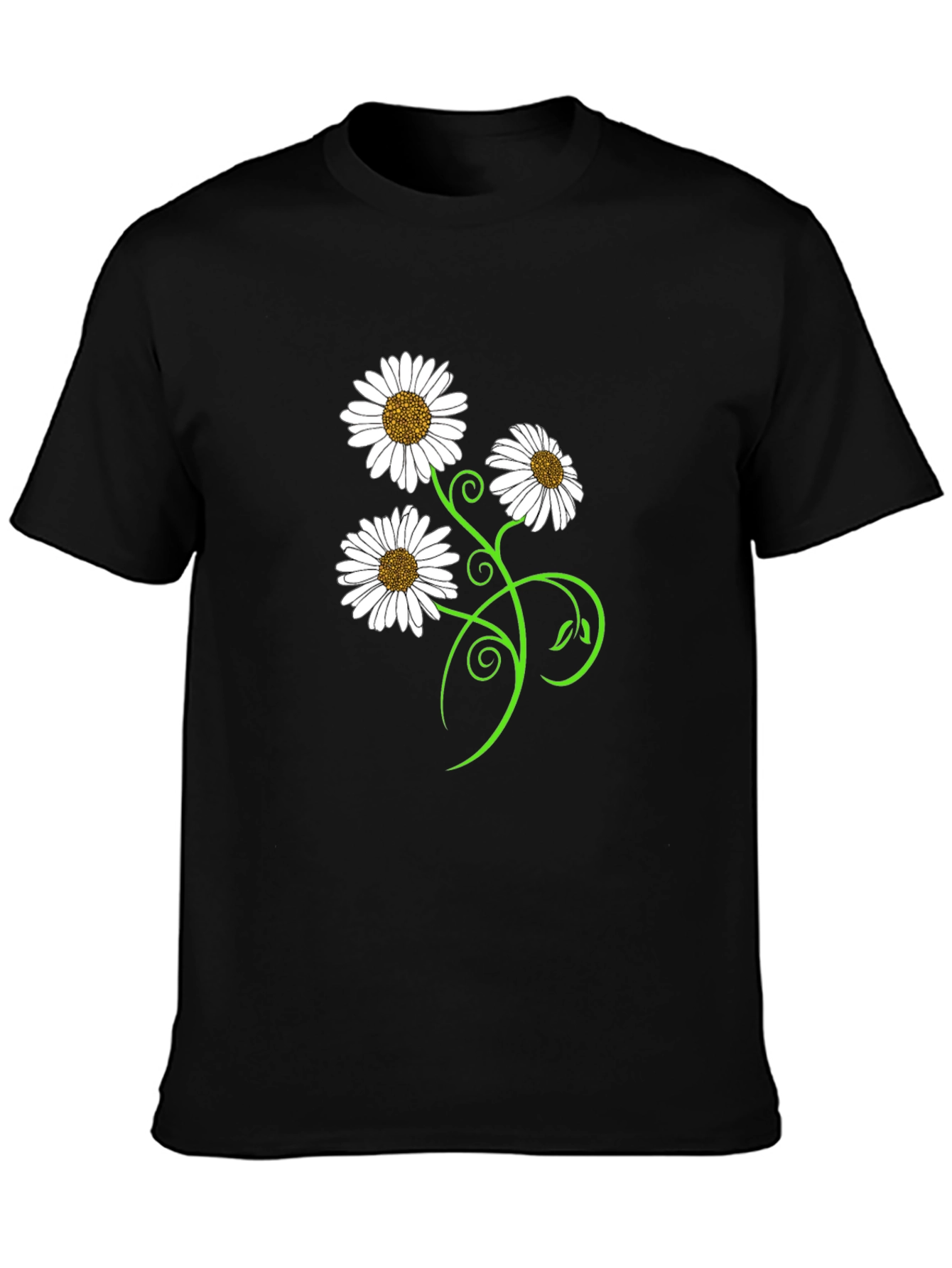 Daisy Flower Vine Graphic T-Shirt