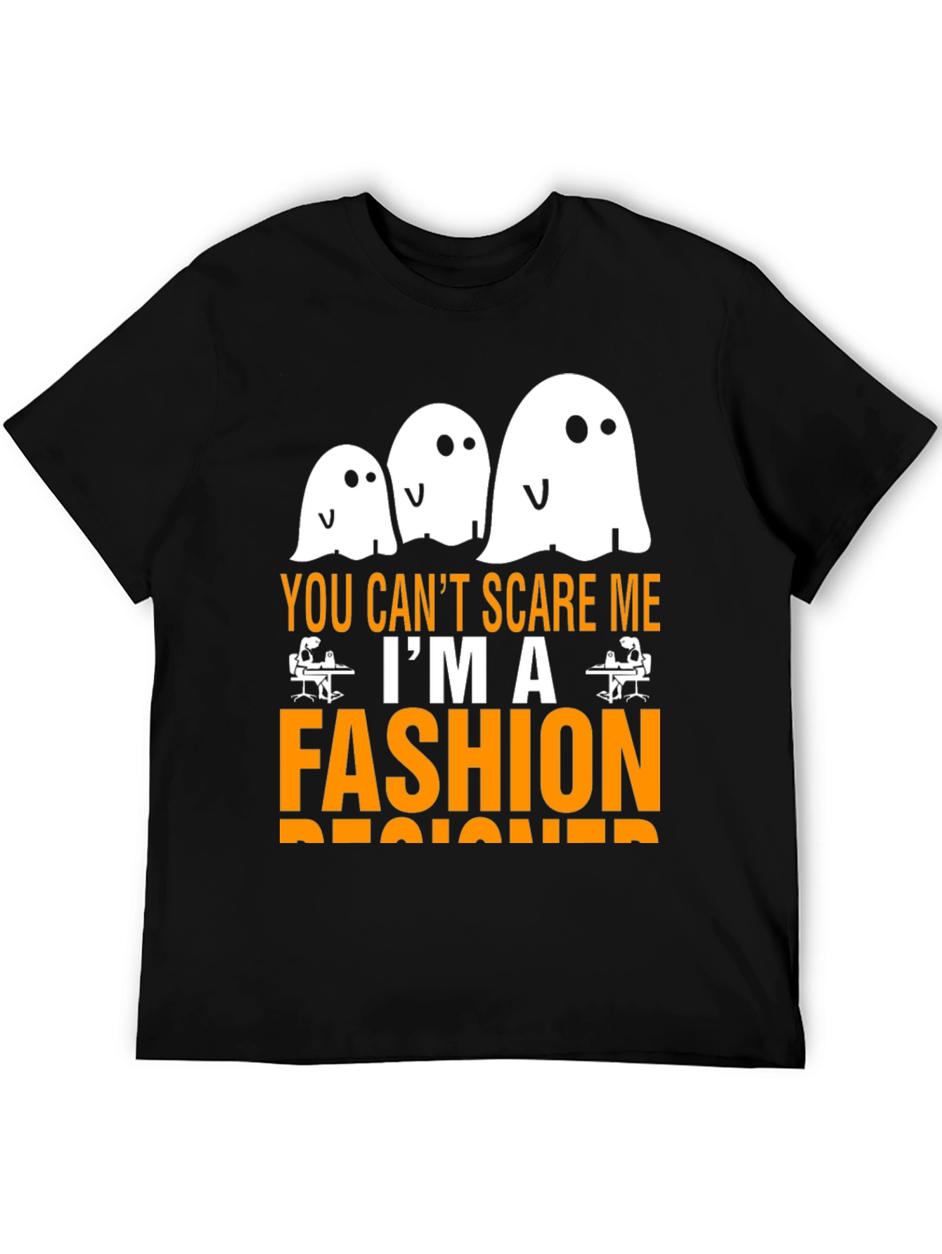 Funny Fashion Designer Halloween Ghost T-Shirt