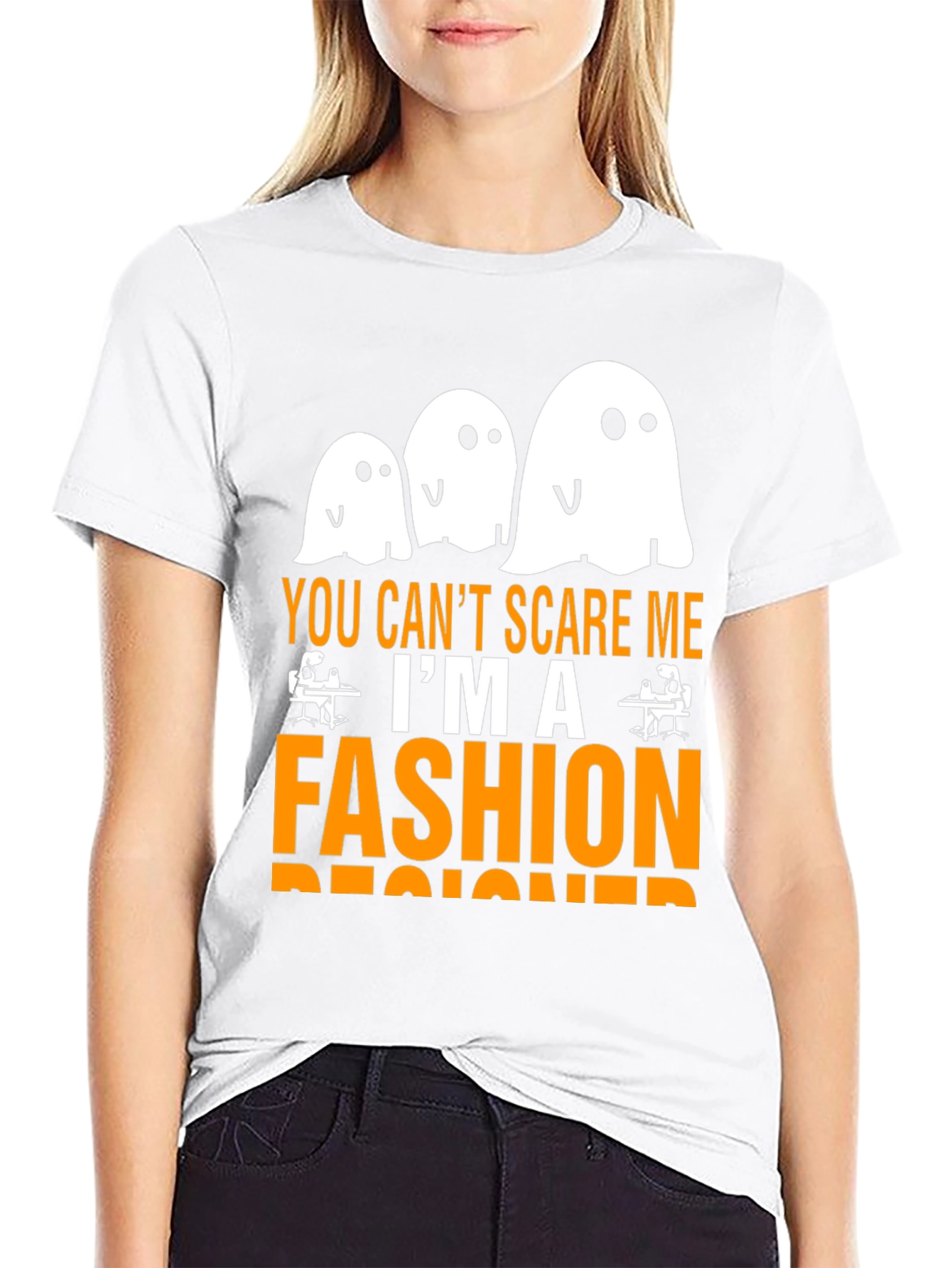 Funny Fashion Designer Halloween Ghost T-Shirt