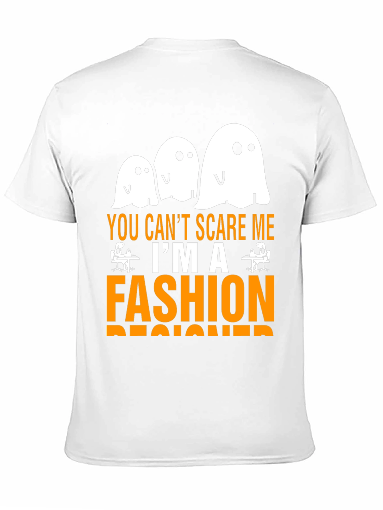 Funny Fashion Designer Halloween Ghost T-Shirt