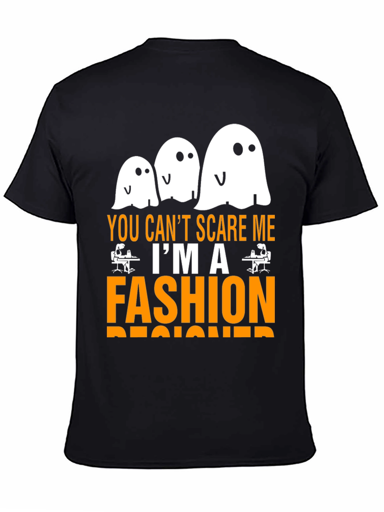 Funny Fashion Designer Halloween Ghost T-Shirt