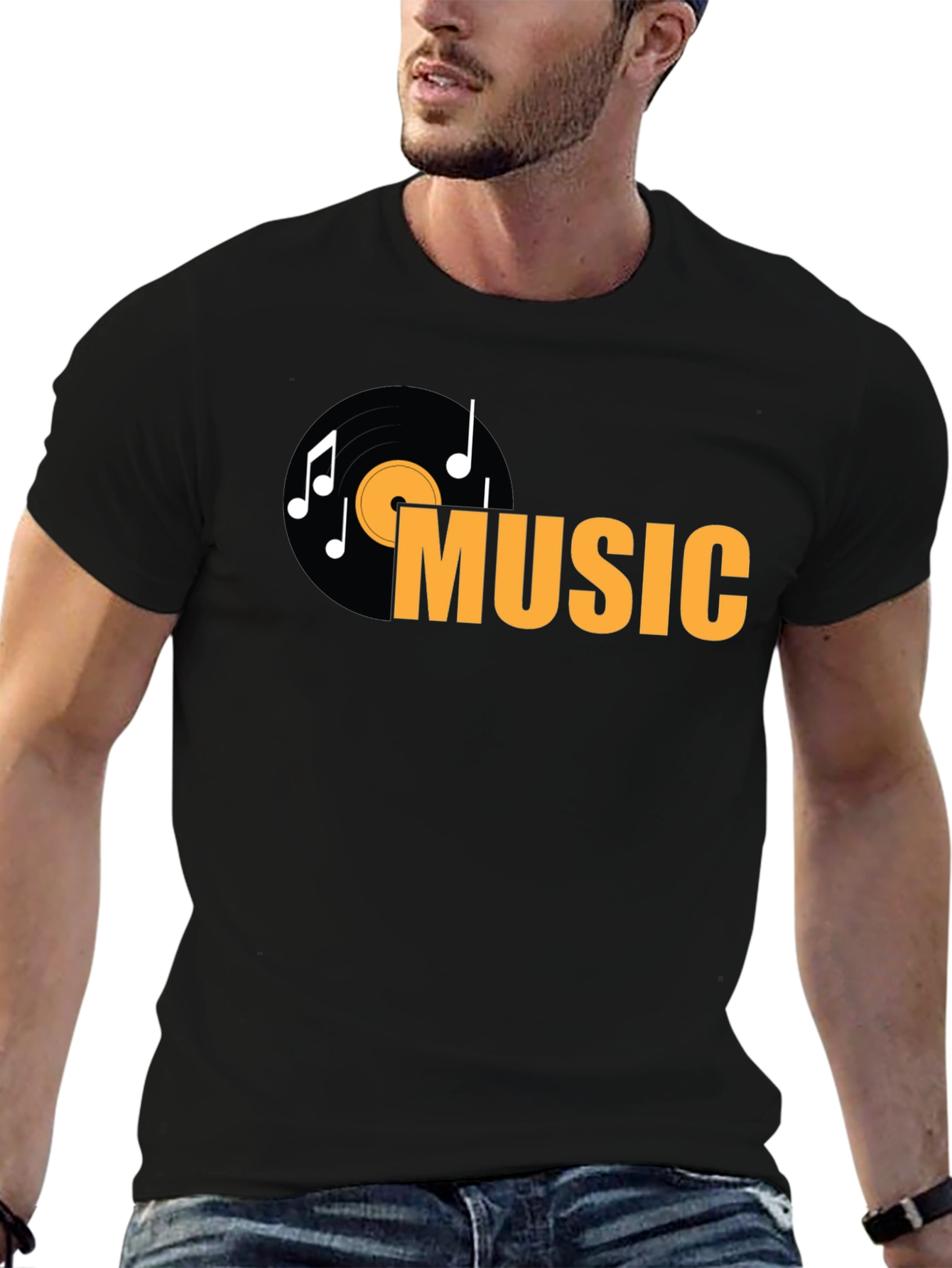 Music Vinyl Record Graphic T-Shirt