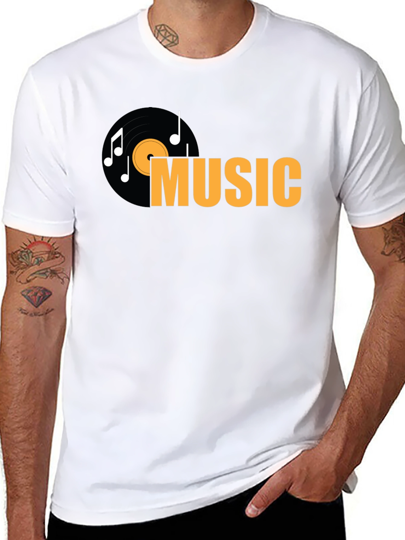 Music Vinyl Record Graphic T-Shirt