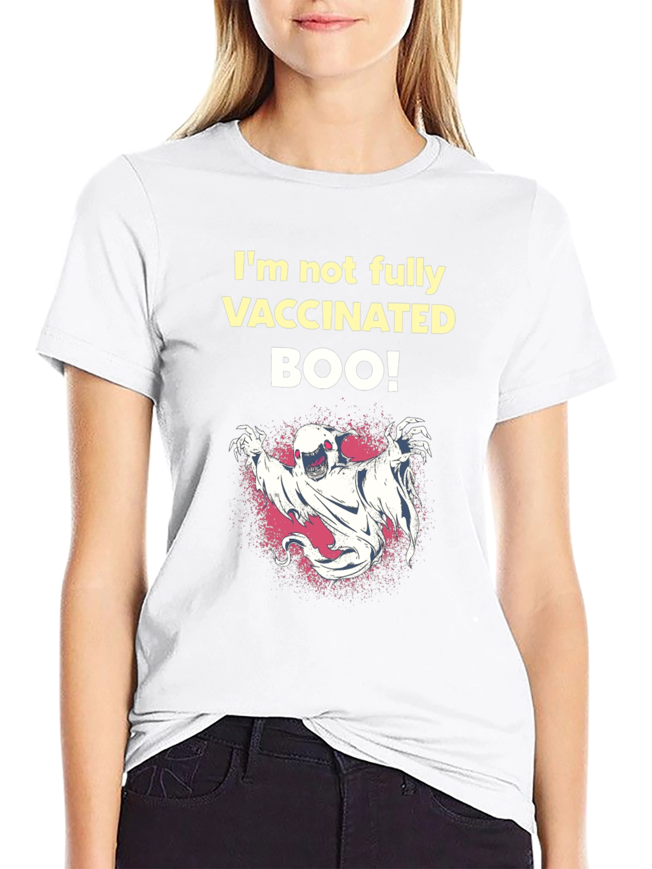Vaccinated Boo! T-Shirt - Halloween Humor Tee