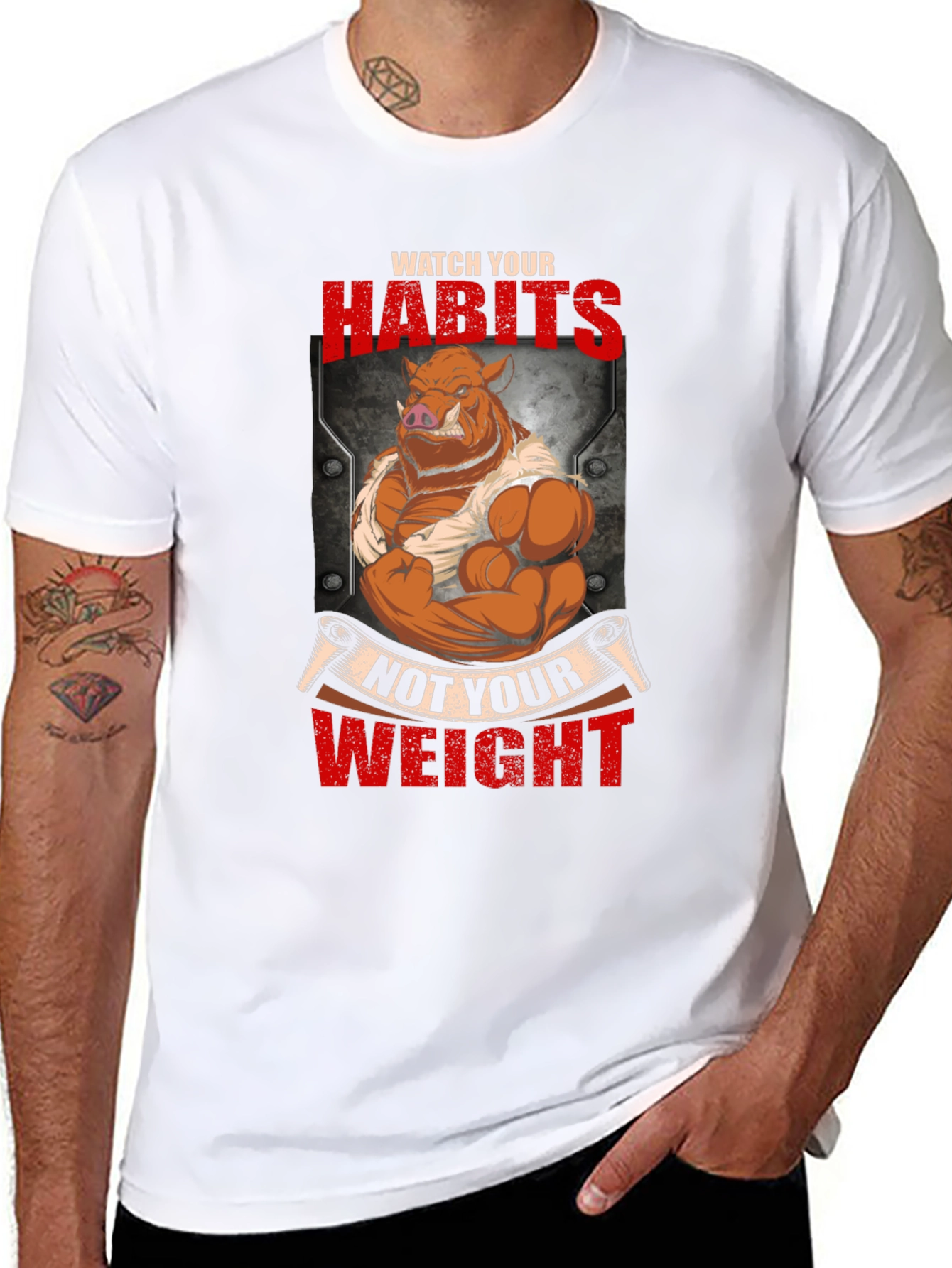 Habits Not Weight Graphic T-Shirt
