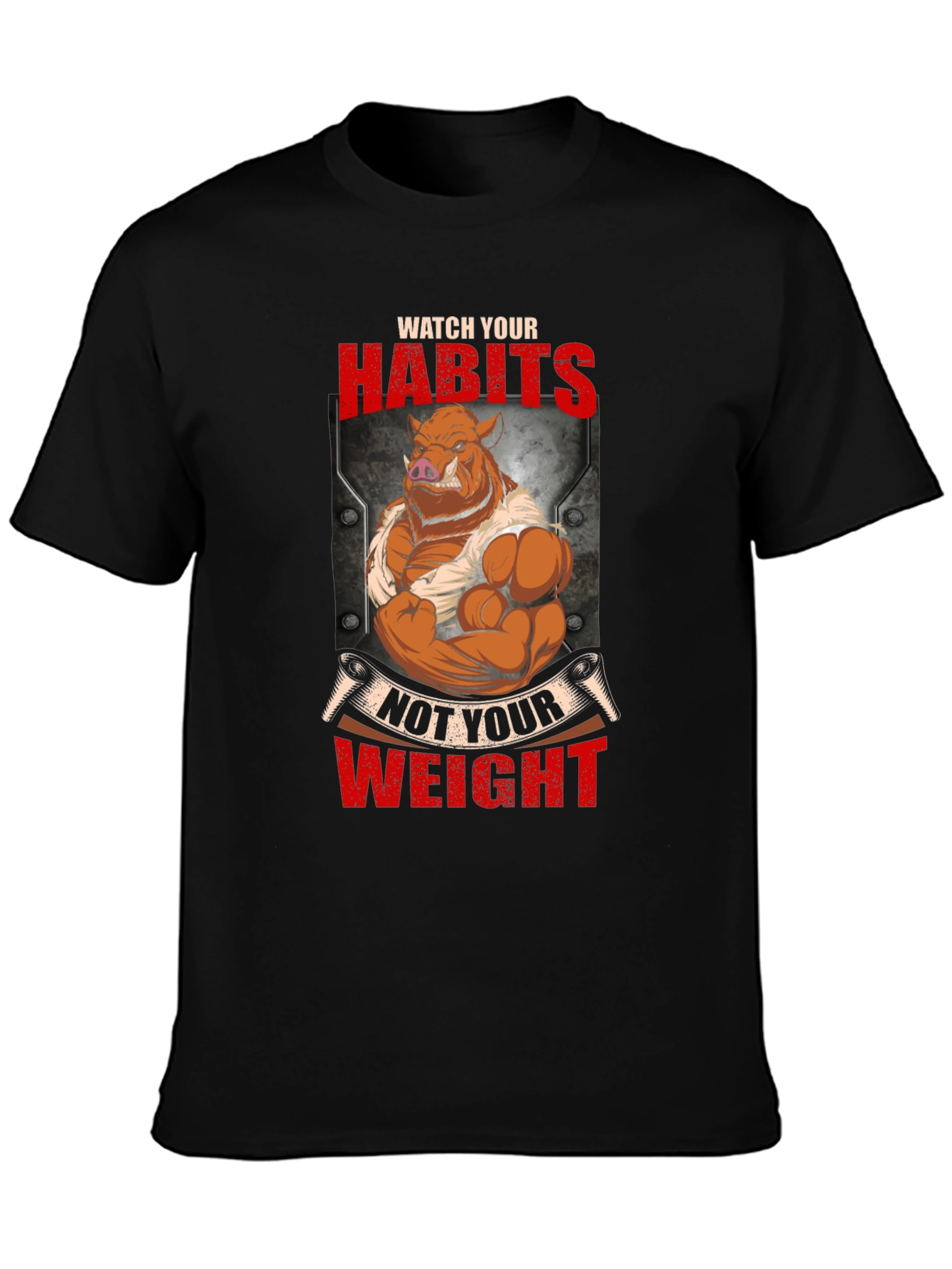 Habits Not Weight Graphic T-Shirt