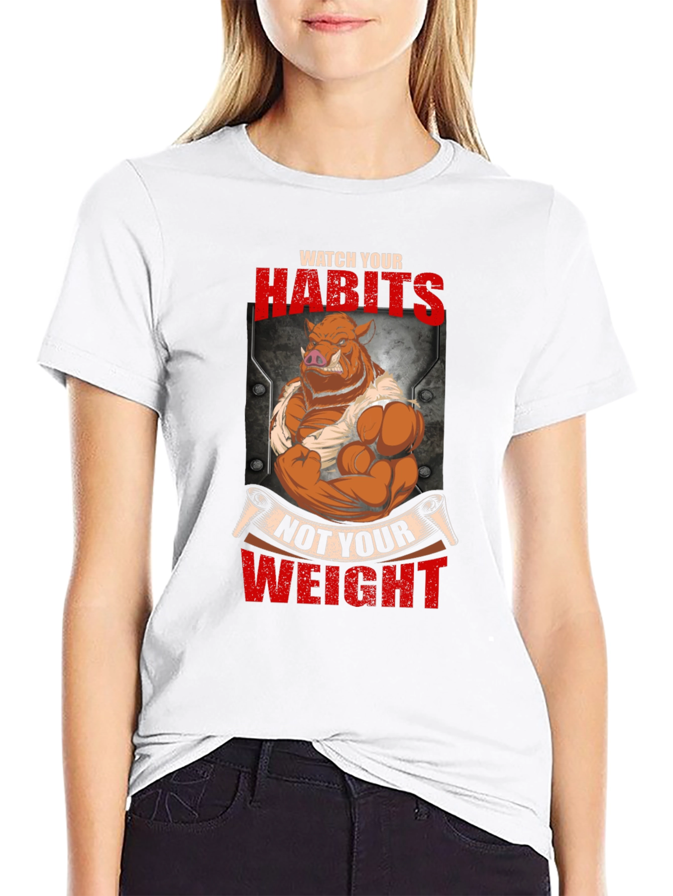 Habits Not Weight Graphic T-Shirt