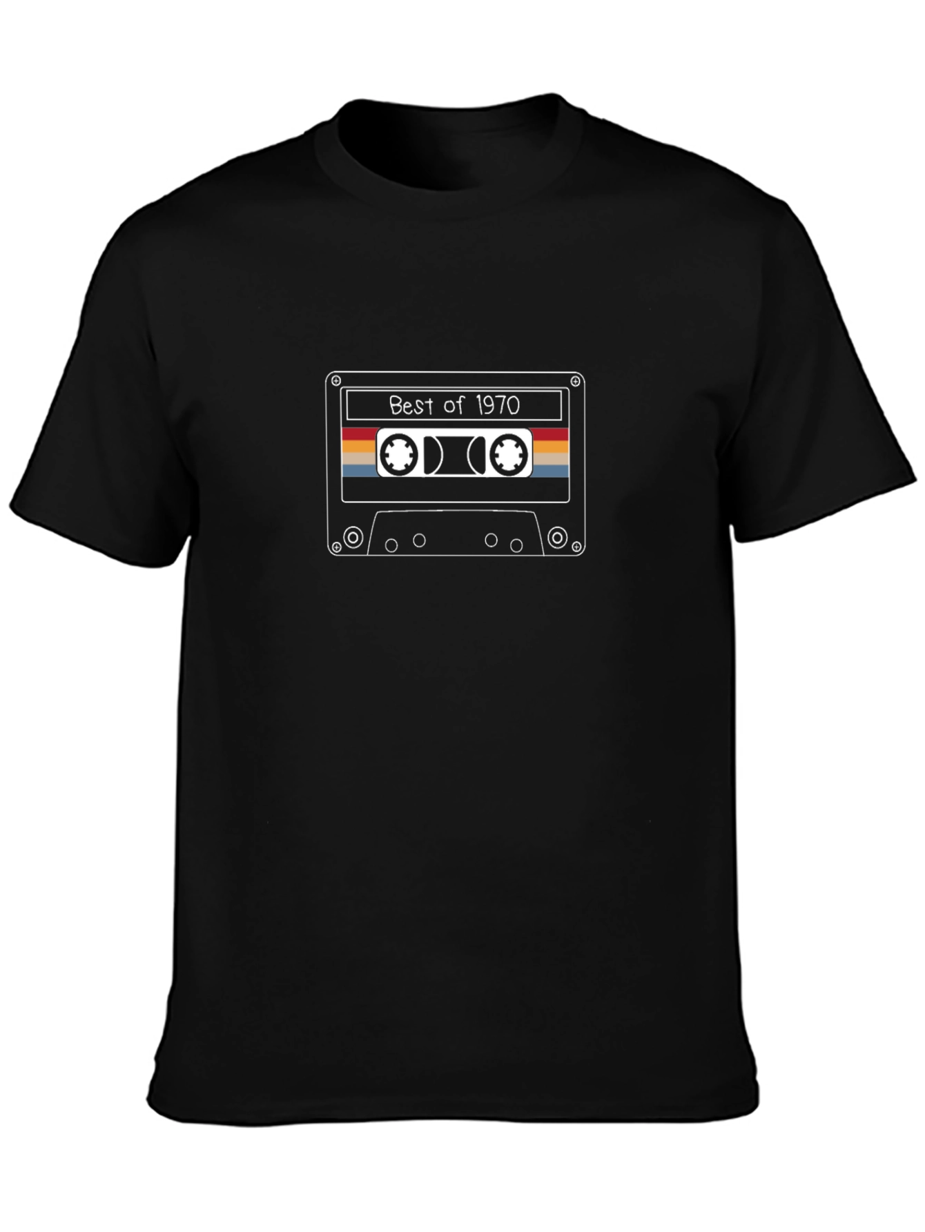 Retro Best of 1970 Cassette Tape Graphic Tee