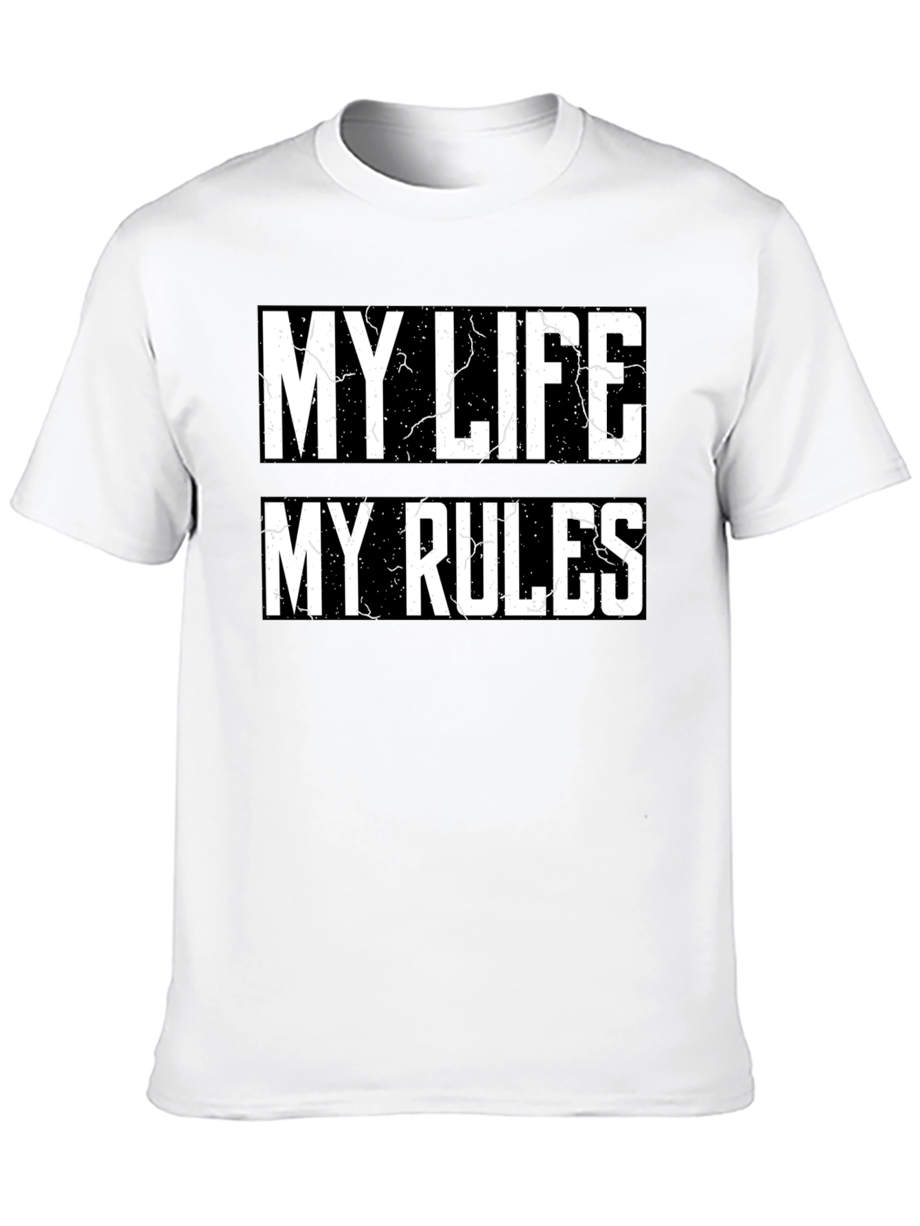 My Life My Rules Graphic Tee - Black