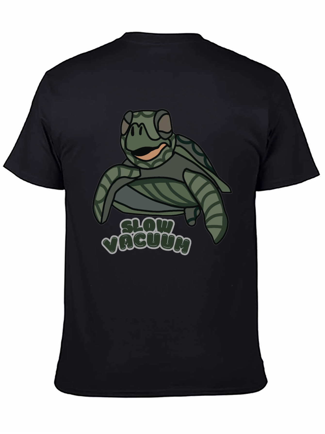 Slow Vacuum Turtle T-Shirt Funny Cute