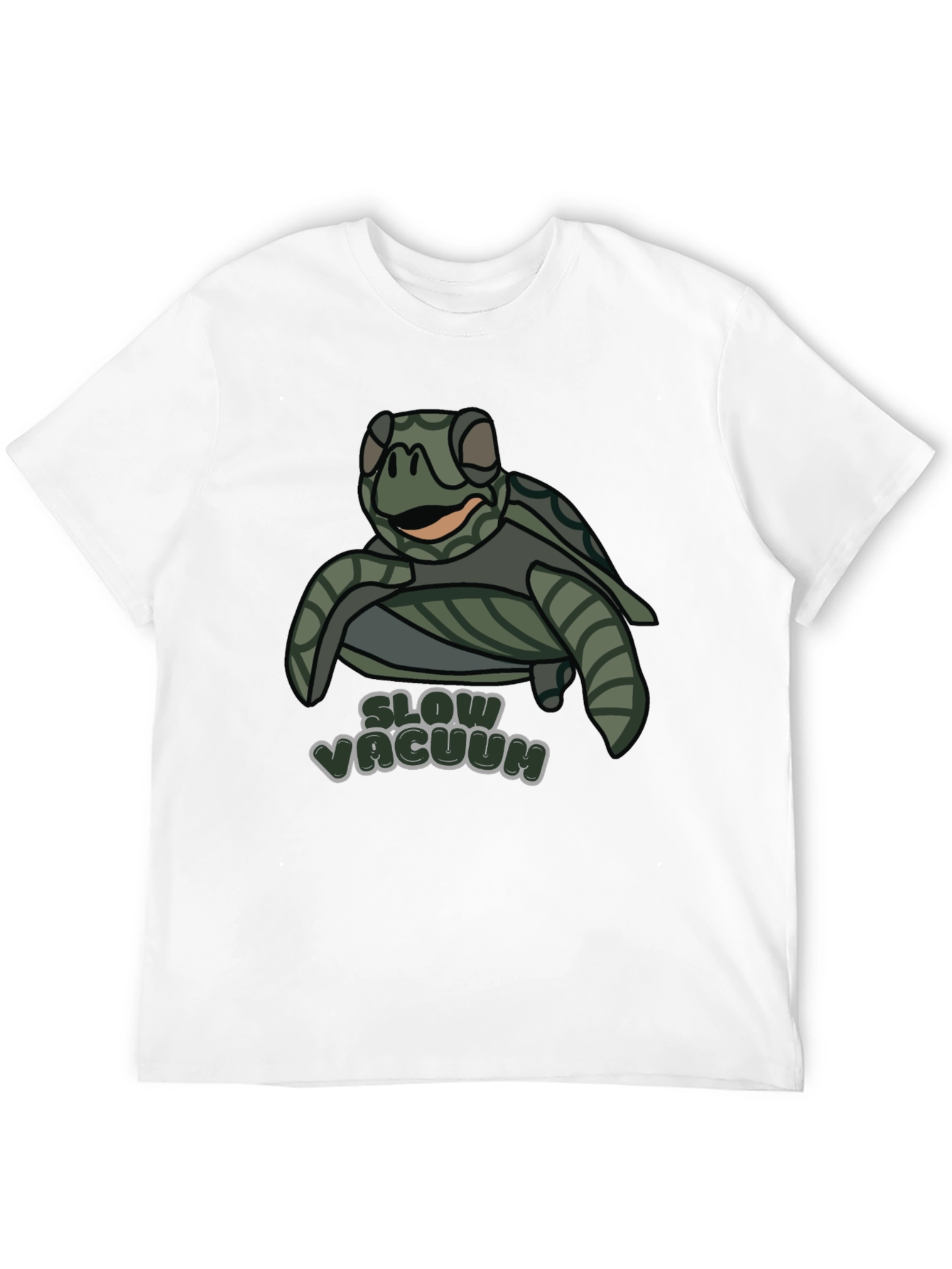 Slow Vacuum Turtle T-Shirt Funny Cute