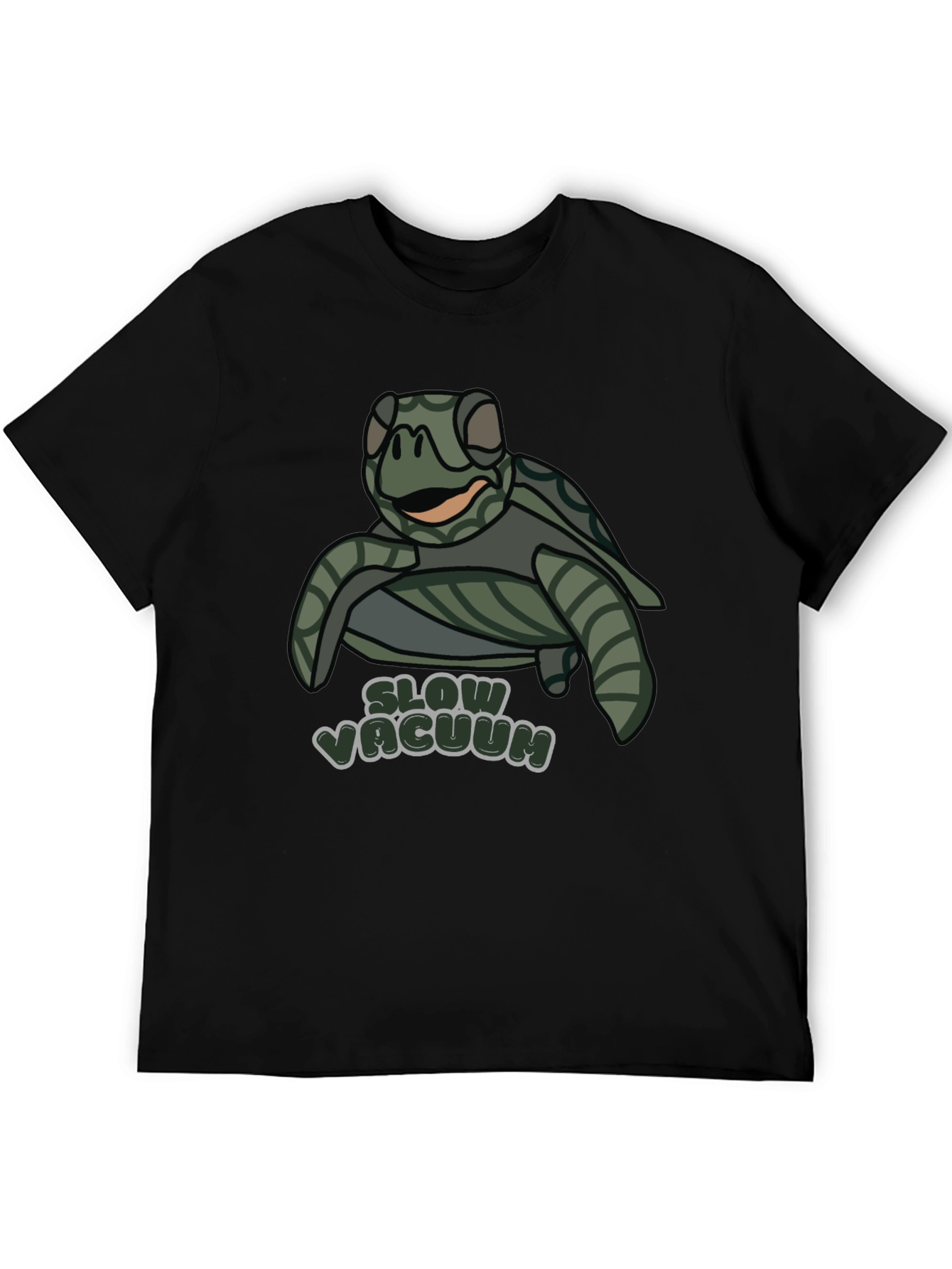 Slow Vacuum Turtle T-Shirt Funny Cute