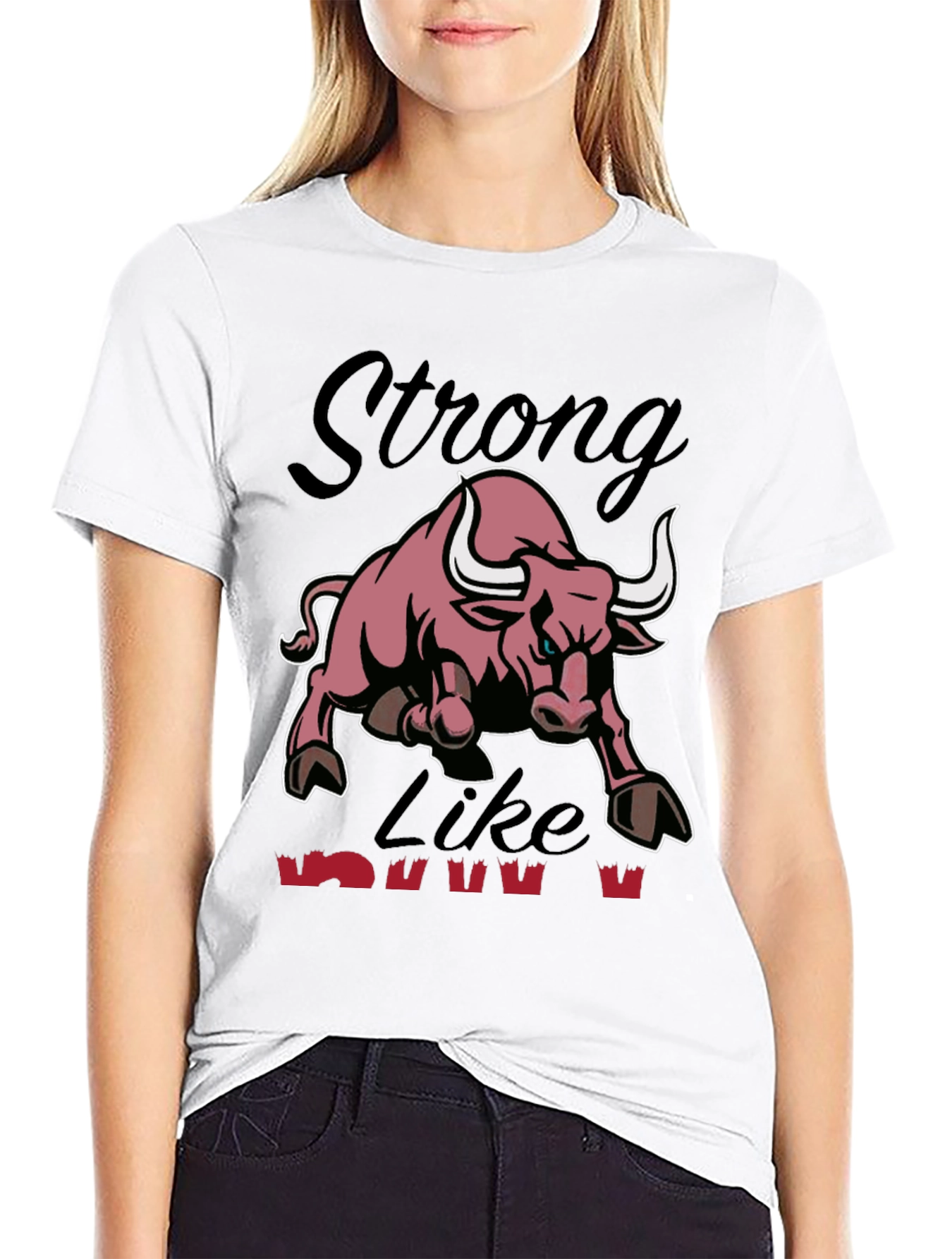 Strong Like Bull Graphic T-Shirt