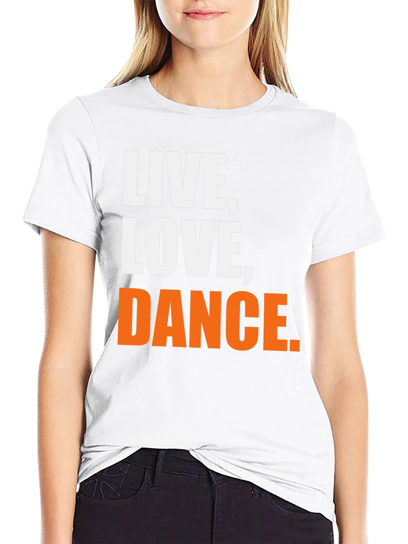 Live Love Dance Graphic Tee - Black