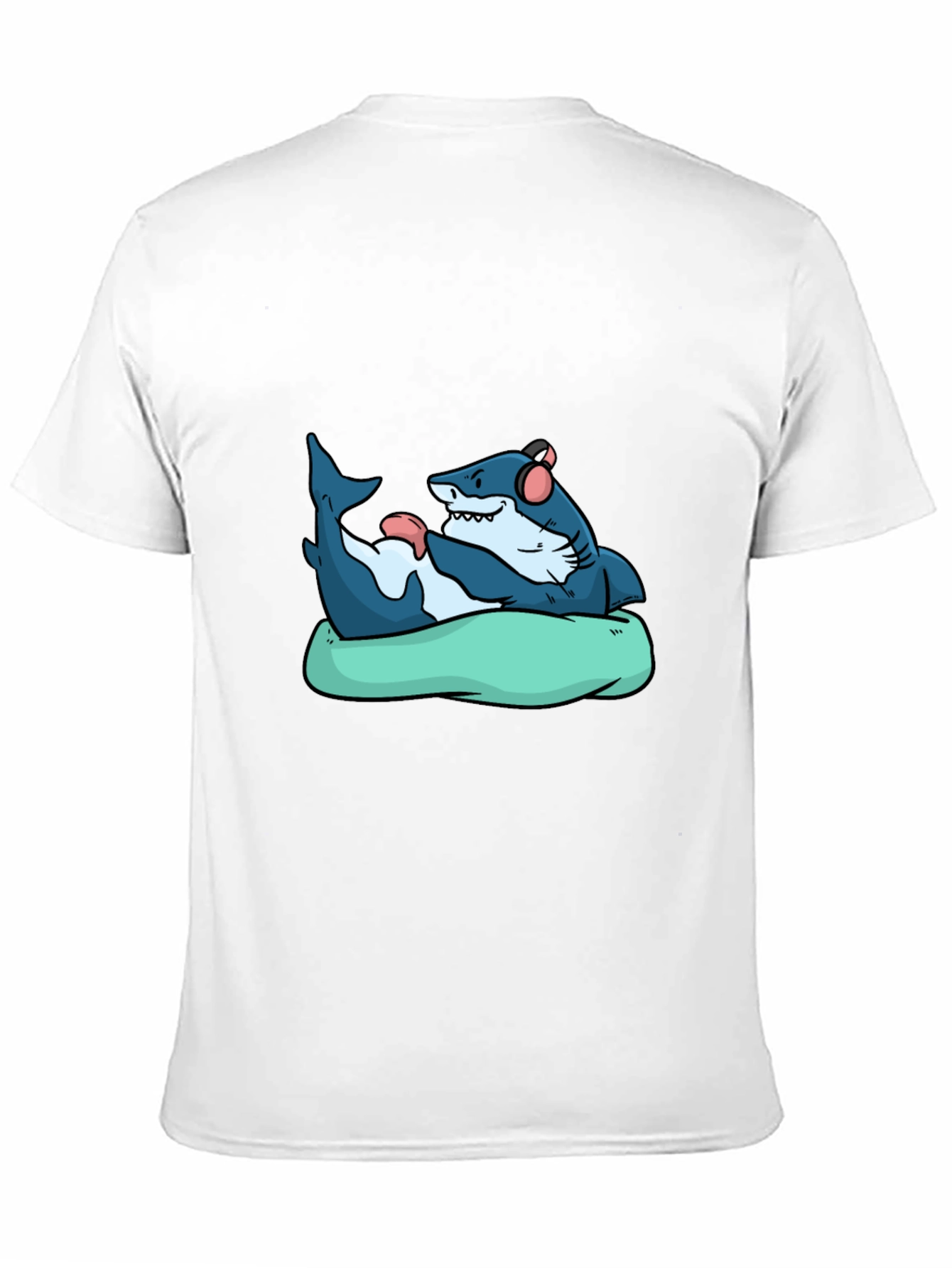 Shark Lounging T-Shirt - Cool Graphic Tee
