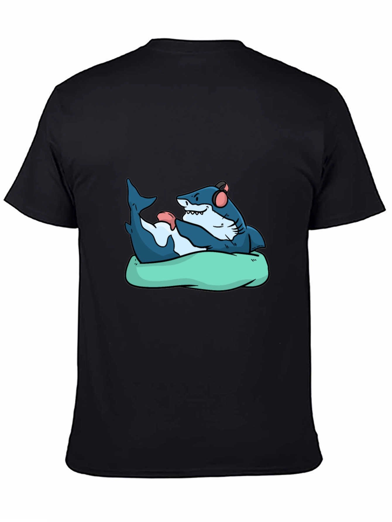 Shark Lounging T-Shirt - Cool Graphic Tee