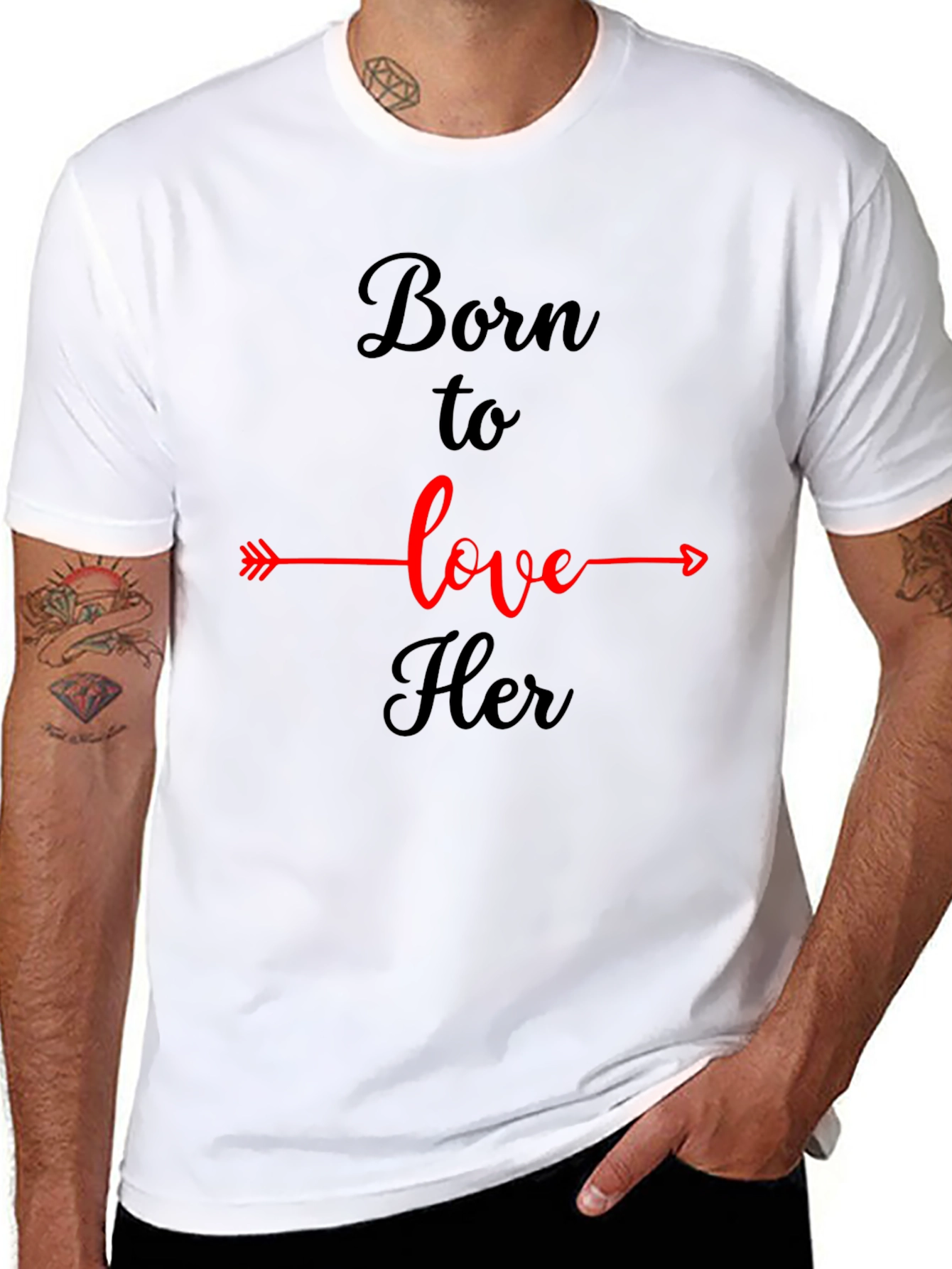 Born To Love Her Graphic T-Shirt