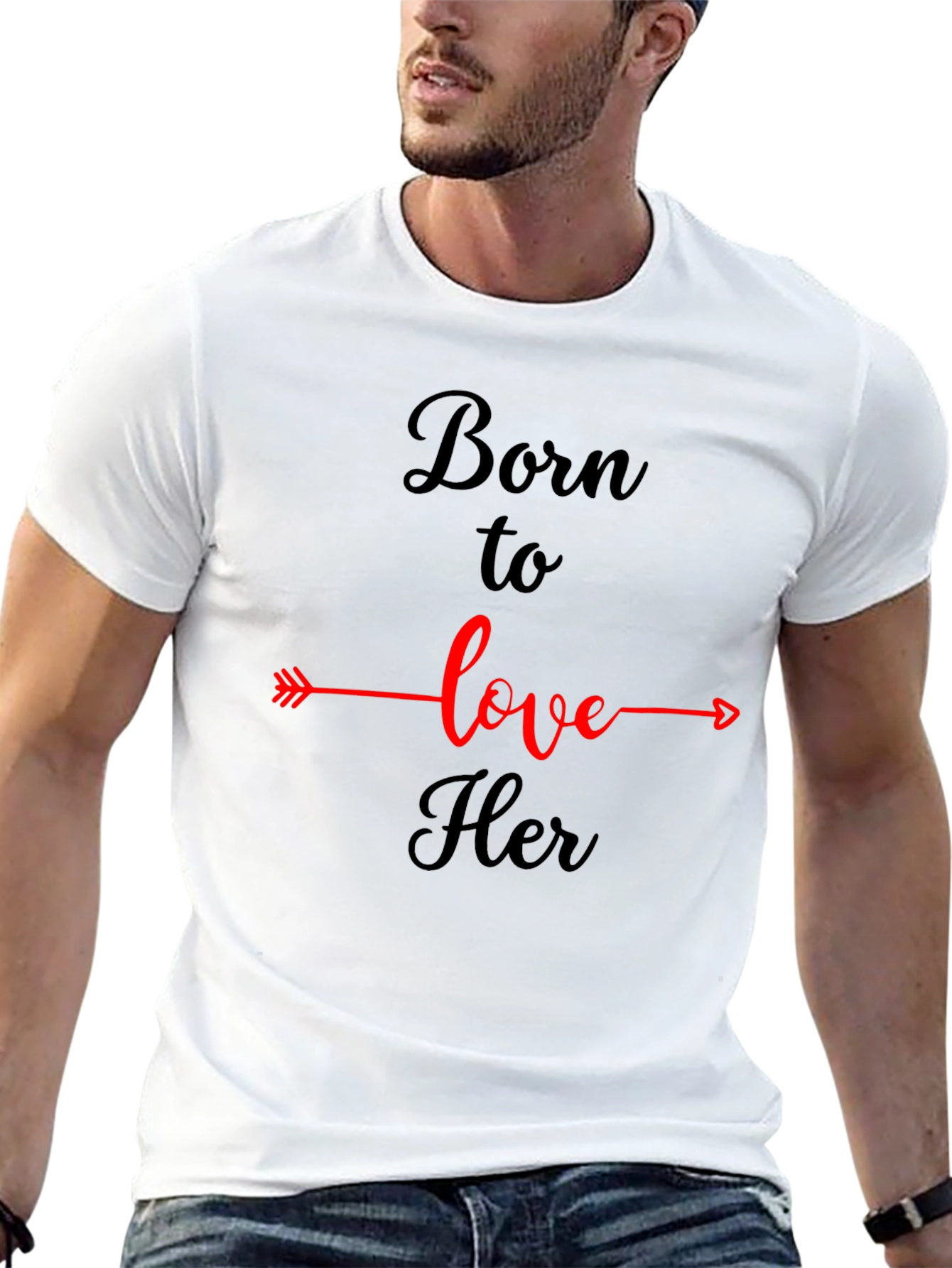 Born To Love Her Graphic T-Shirt