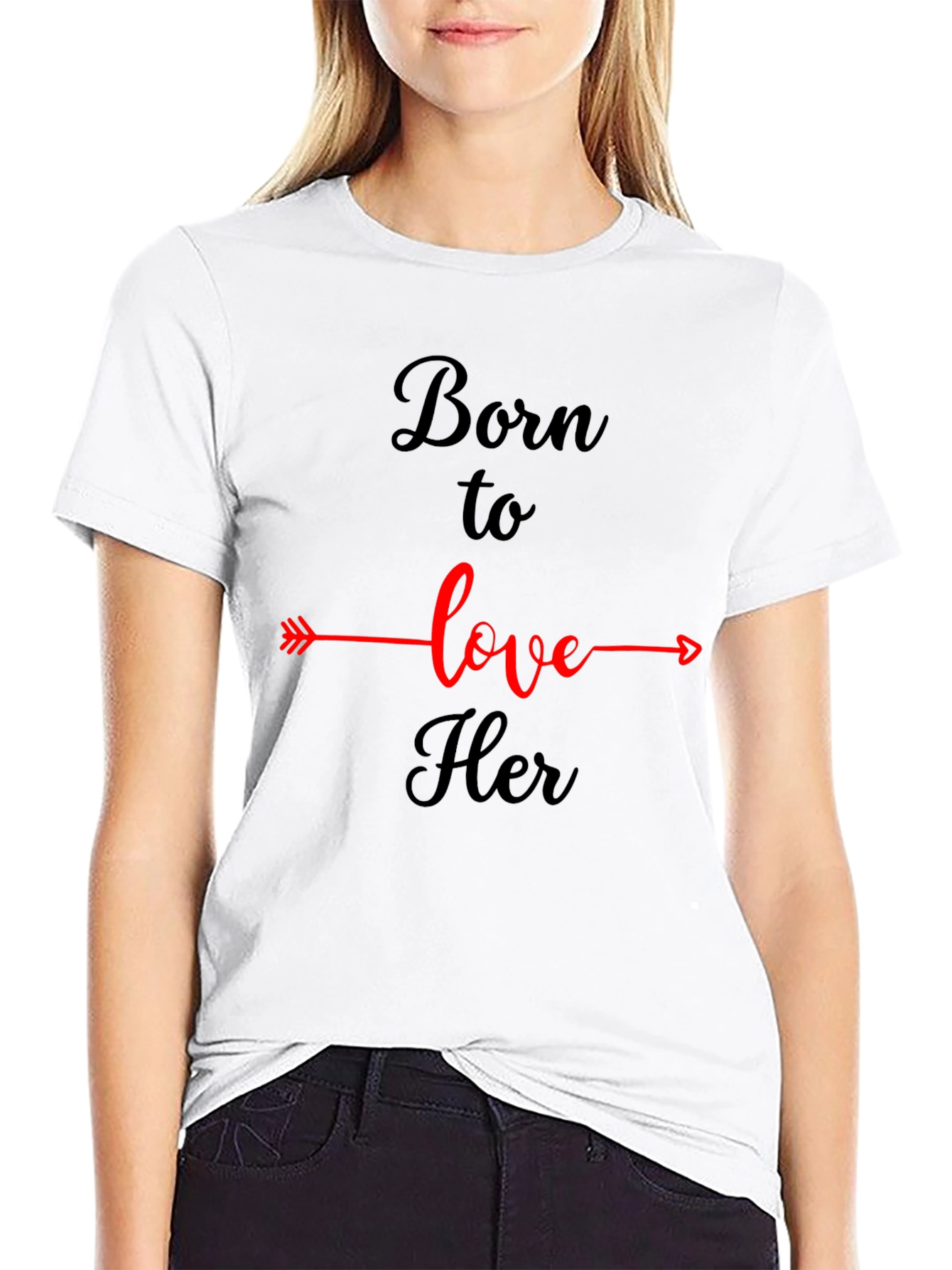 Born To Love Her Graphic T-Shirt
