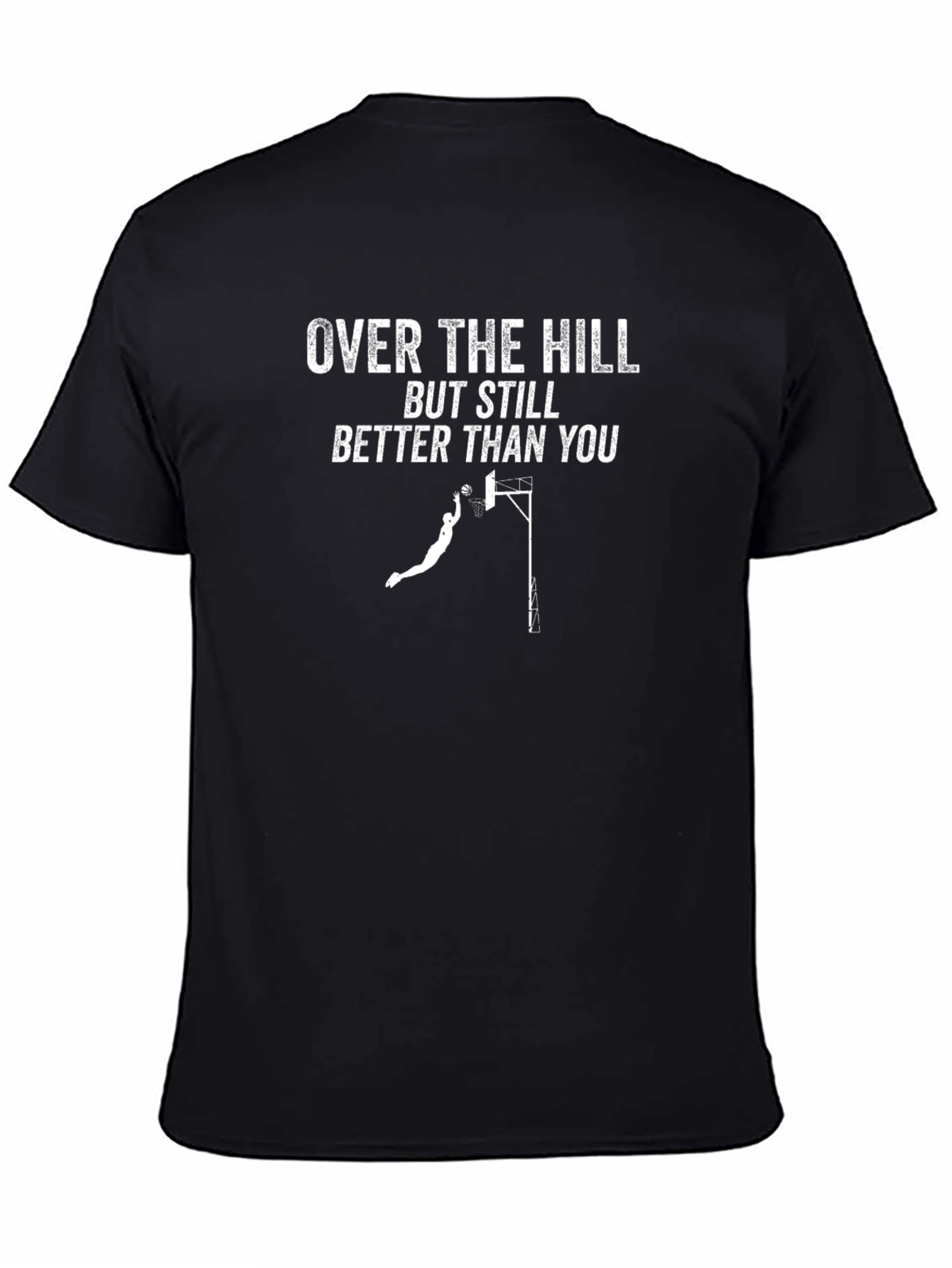 Over The Hill Basketball Graphic Tee