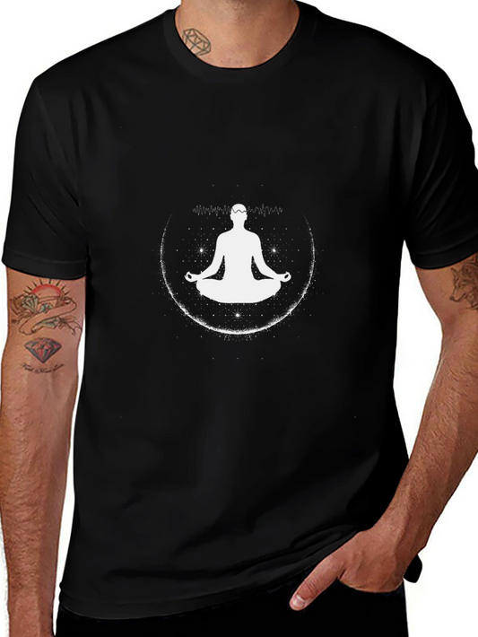 Zen Meditation T-Shirt - Black Yoga Tee