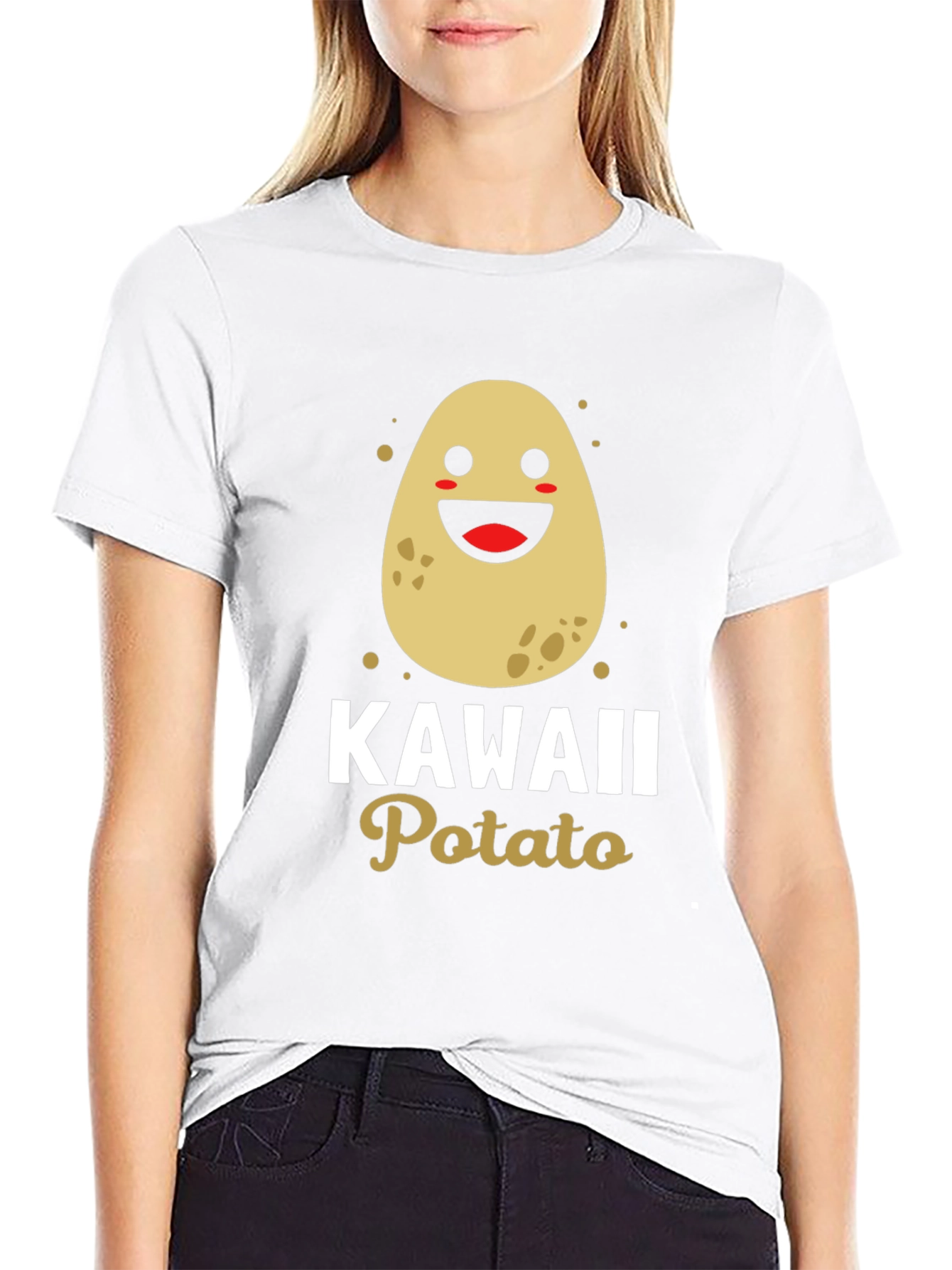 Kawaii Potato T-Shirt - Cute Graphic Tee