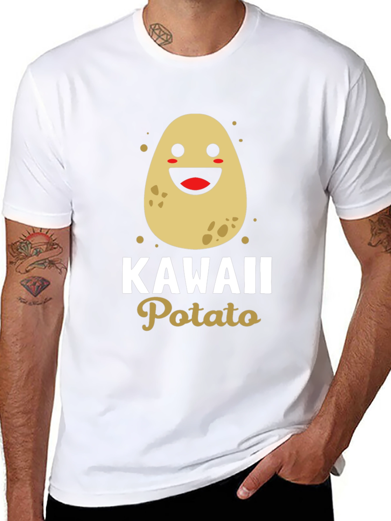 Kawaii Potato T-Shirt - Cute Graphic Tee