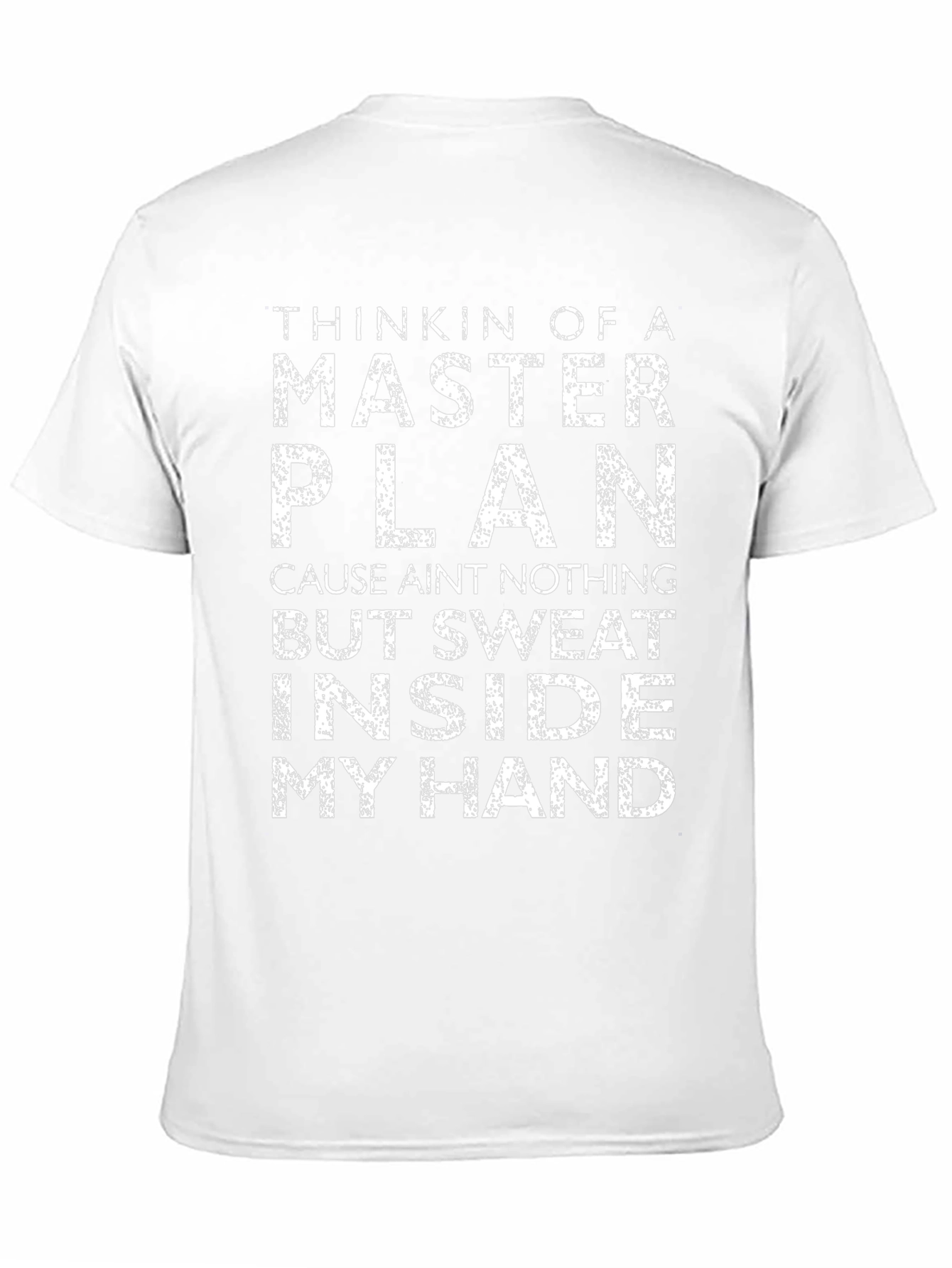 Master Plan Graphic Tee - Black Cotton Casual T-Shirt