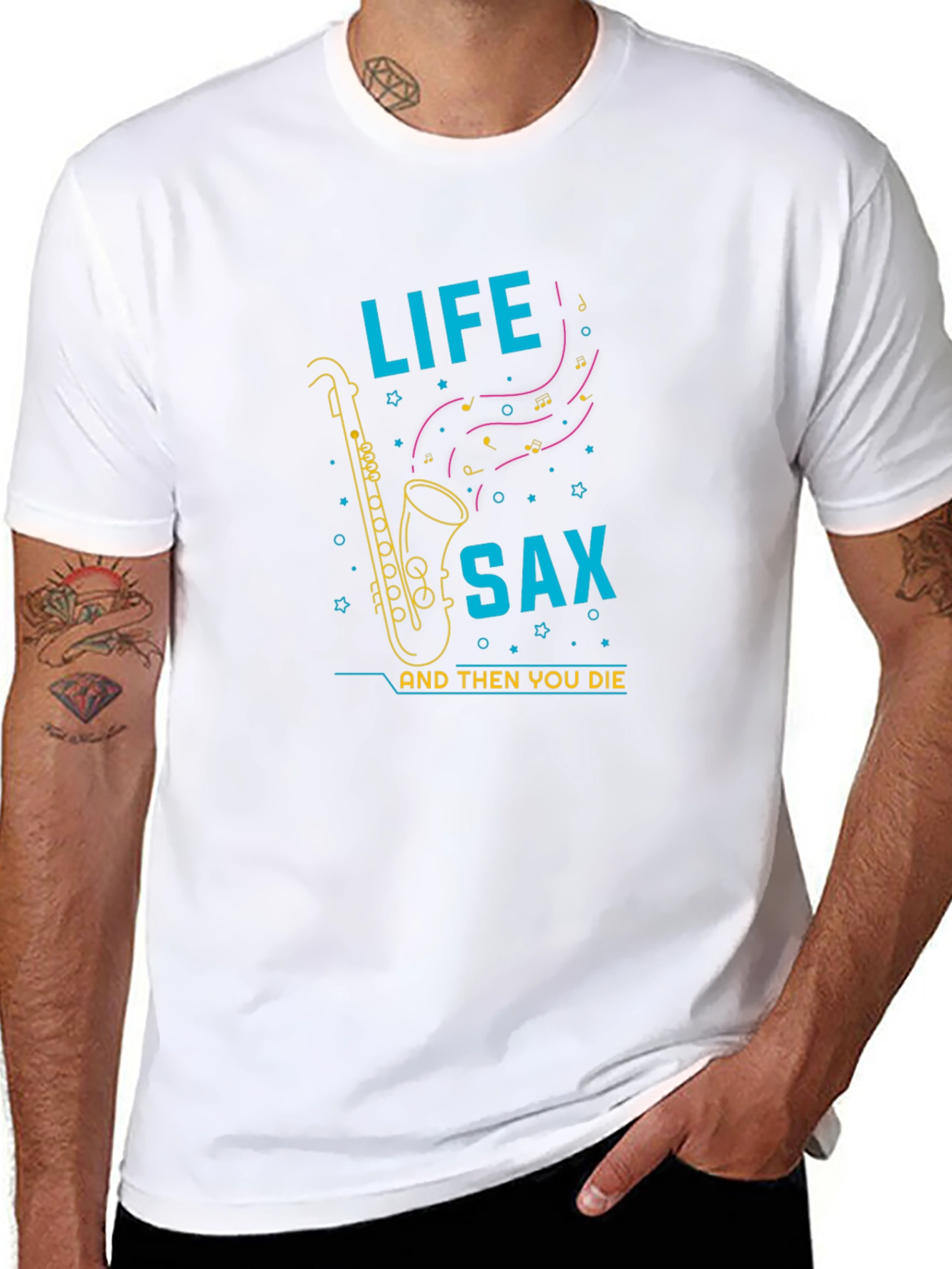 Life Sax T-Shirt: Unique Musical Graphic Tee