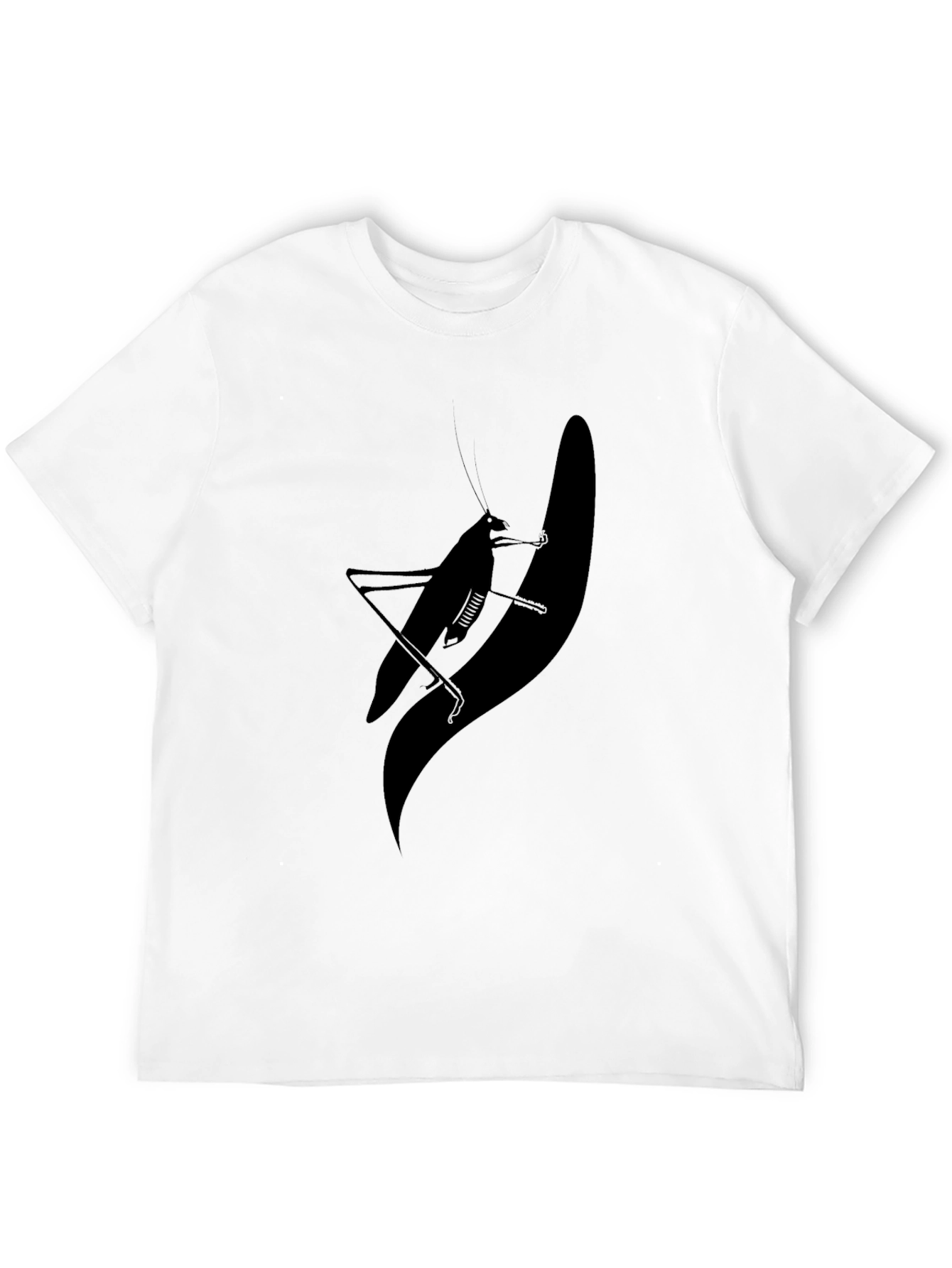 Silhouette Grasshopper Graphic Tee - Black
