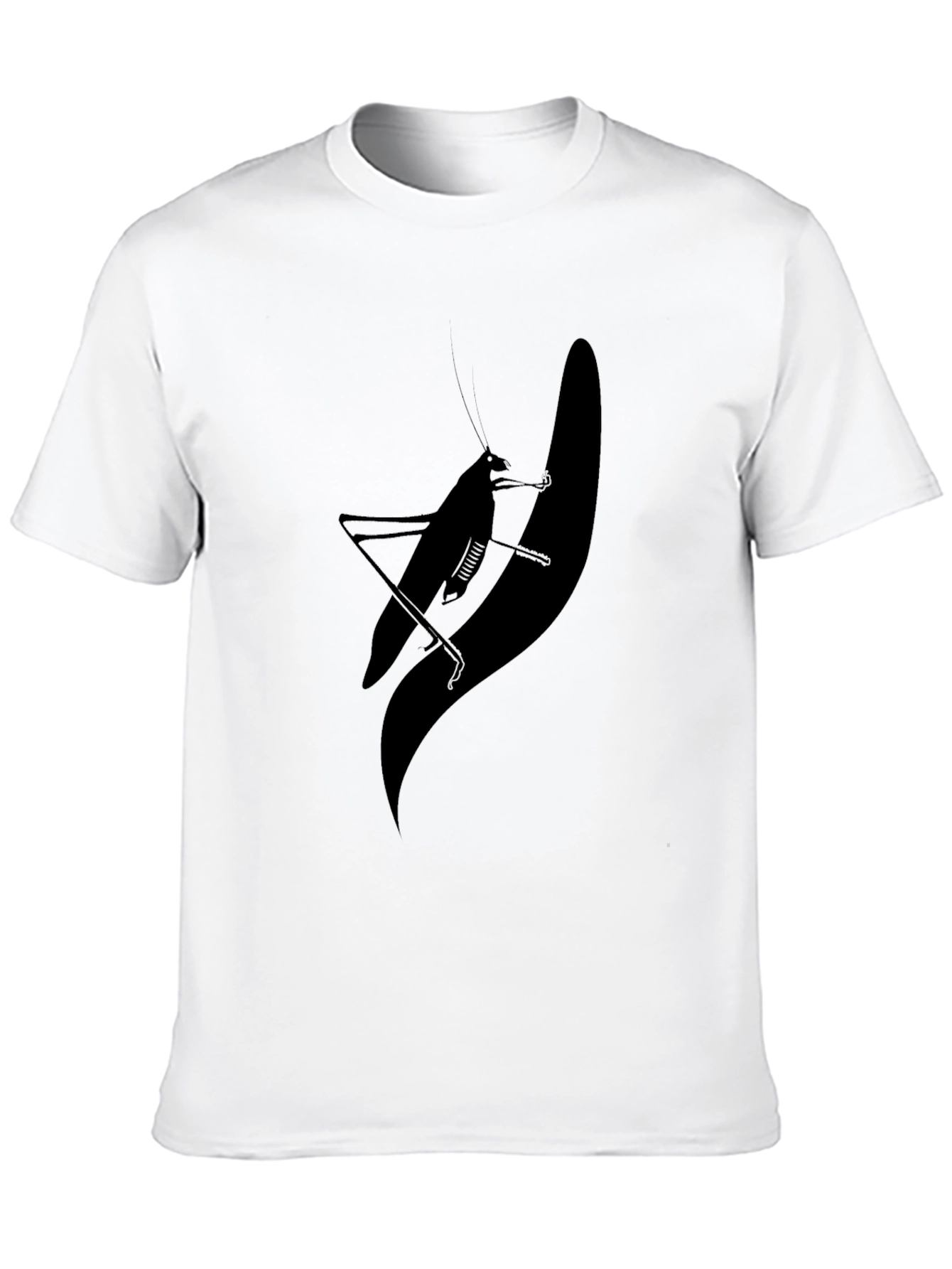 Silhouette Grasshopper Graphic Tee - Black
