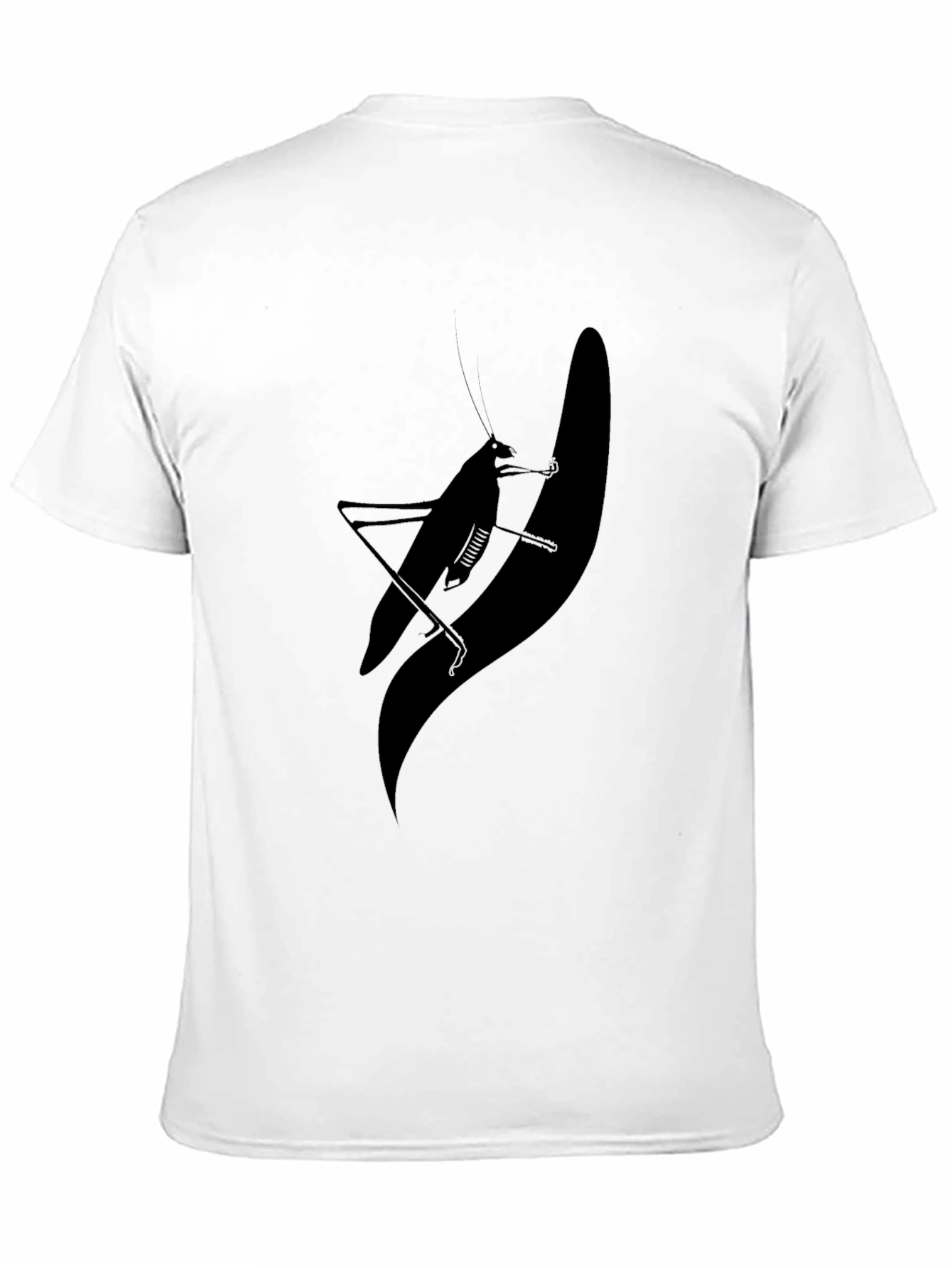 Silhouette Grasshopper Graphic Tee - Black