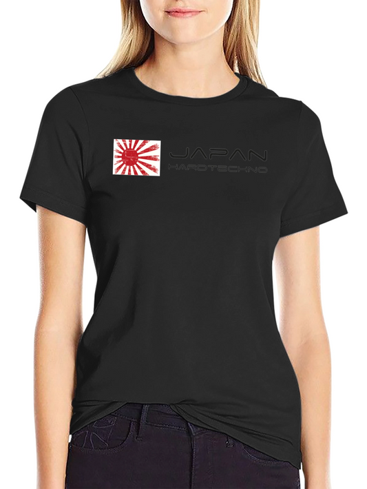 Japan Hardtechno Graphic Tee - Stylish Black T-Shirt