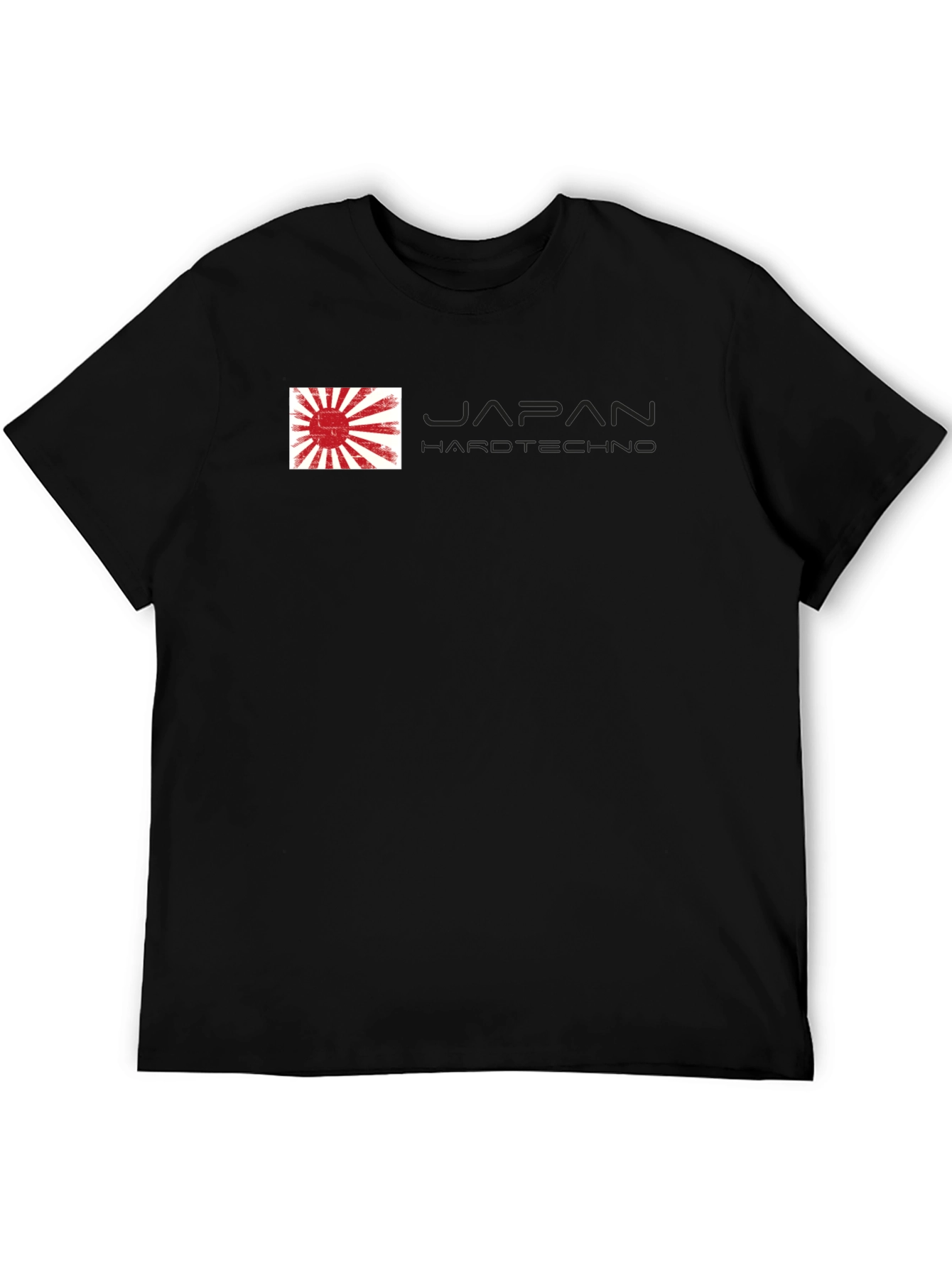 Japan Hardtechno Graphic Tee - Stylish Black T-Shirt