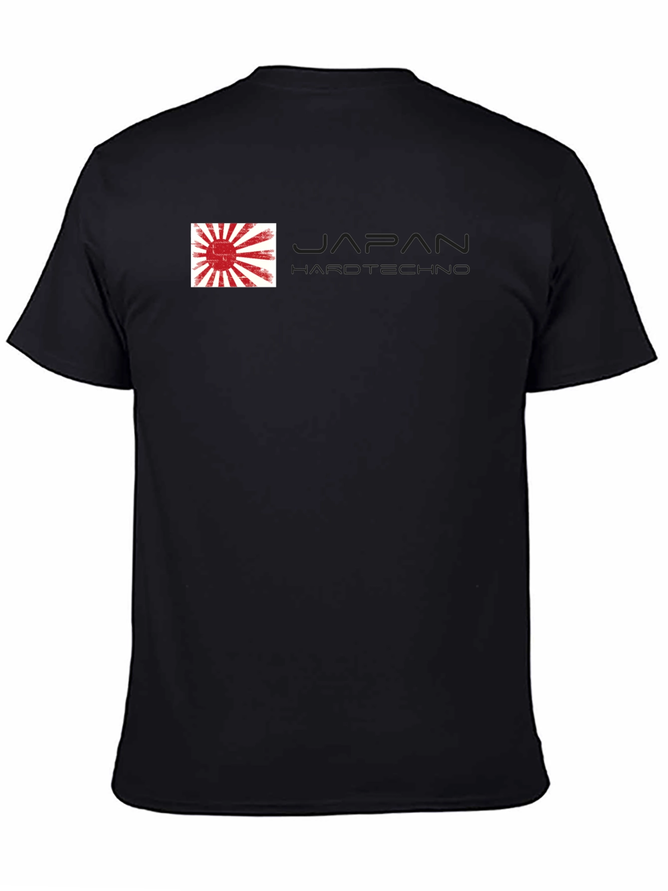 Japan Hardtechno Graphic Tee - Stylish Black T-Shirt