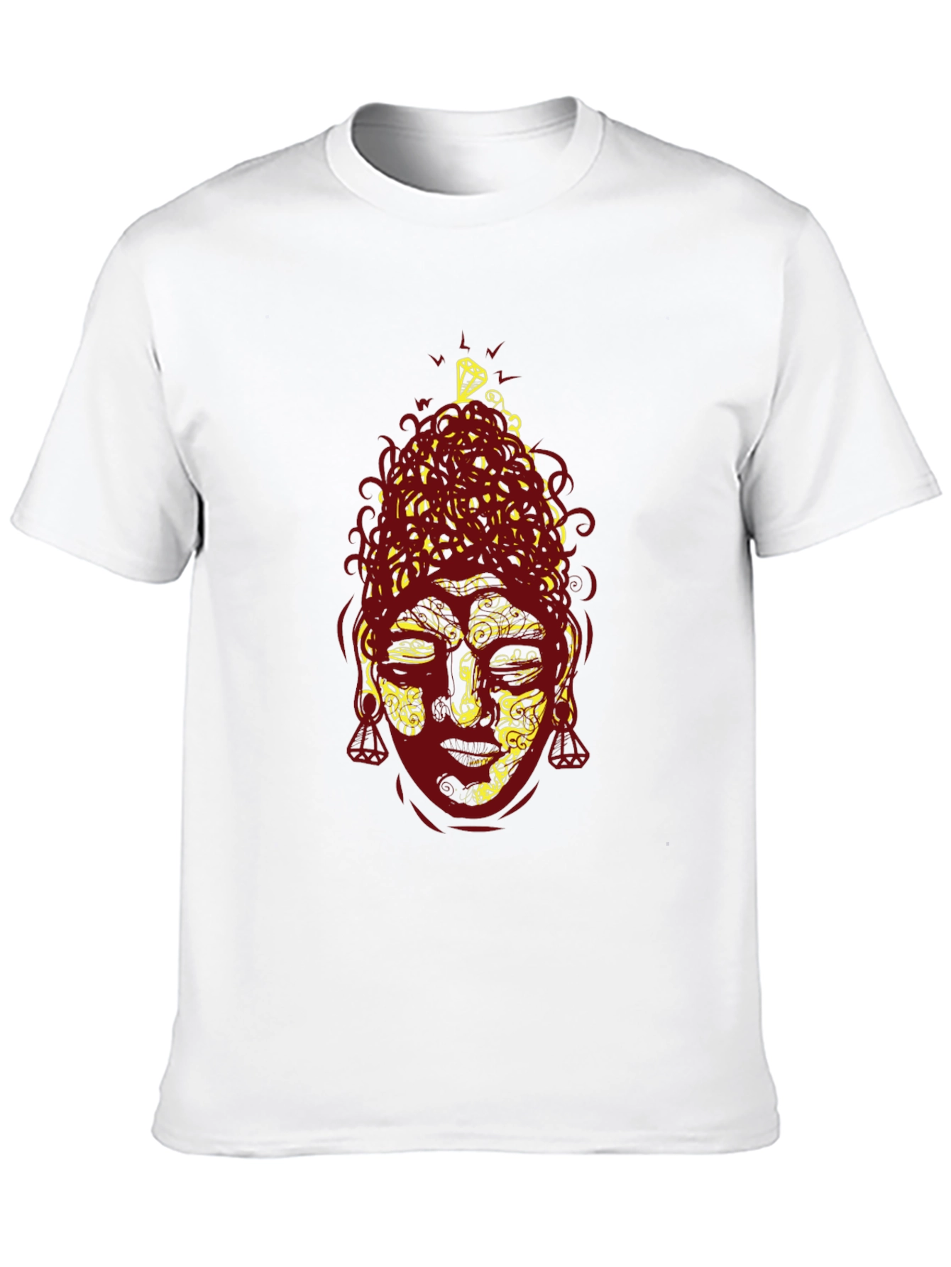 Buddha Graphic Print Tee - Black