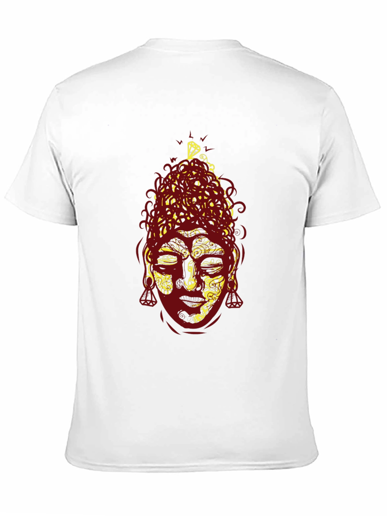 Buddha Graphic Print Tee - Black