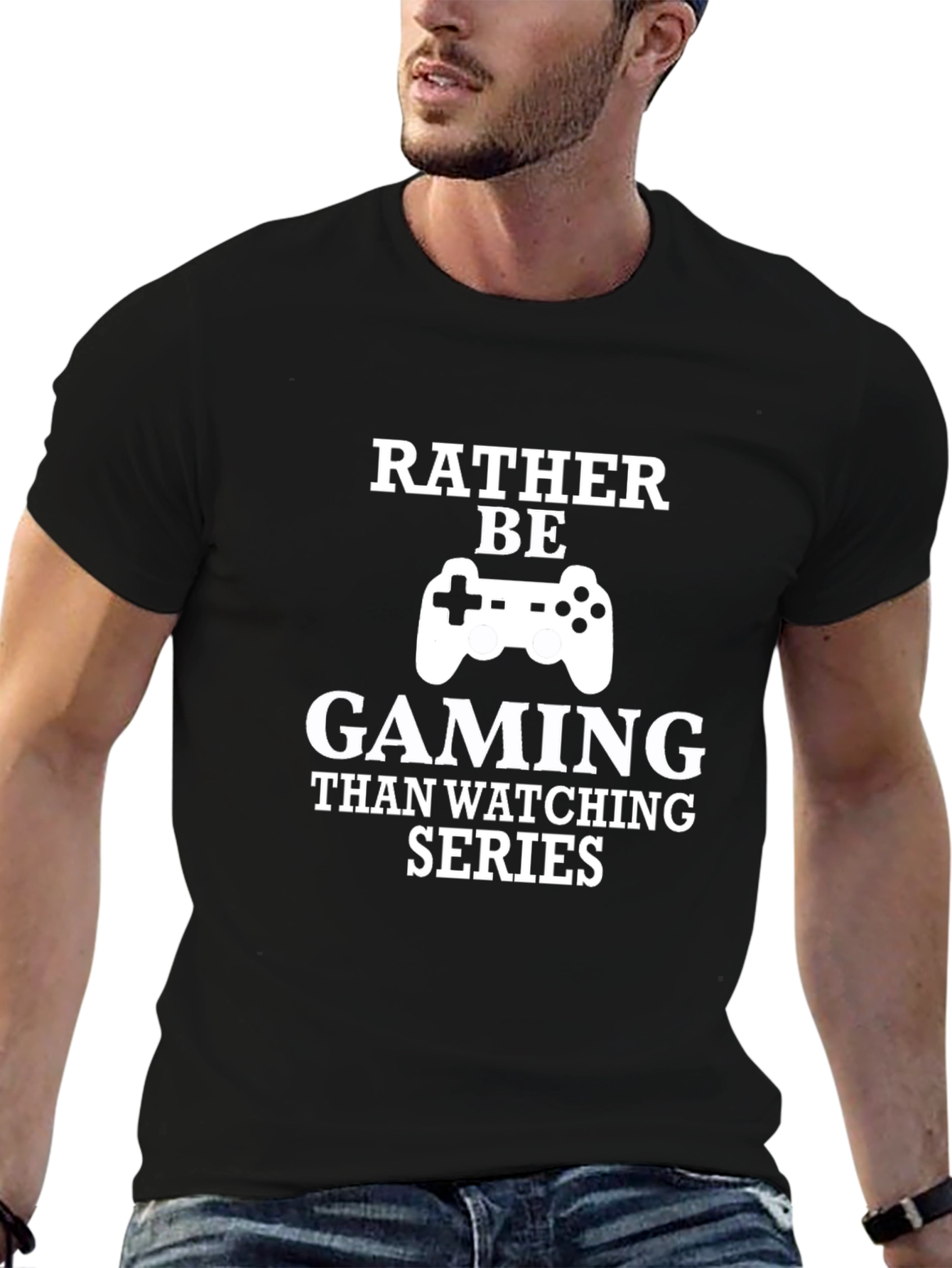 Gamer T-Shirt - Rather Be Gaming Funny Tee