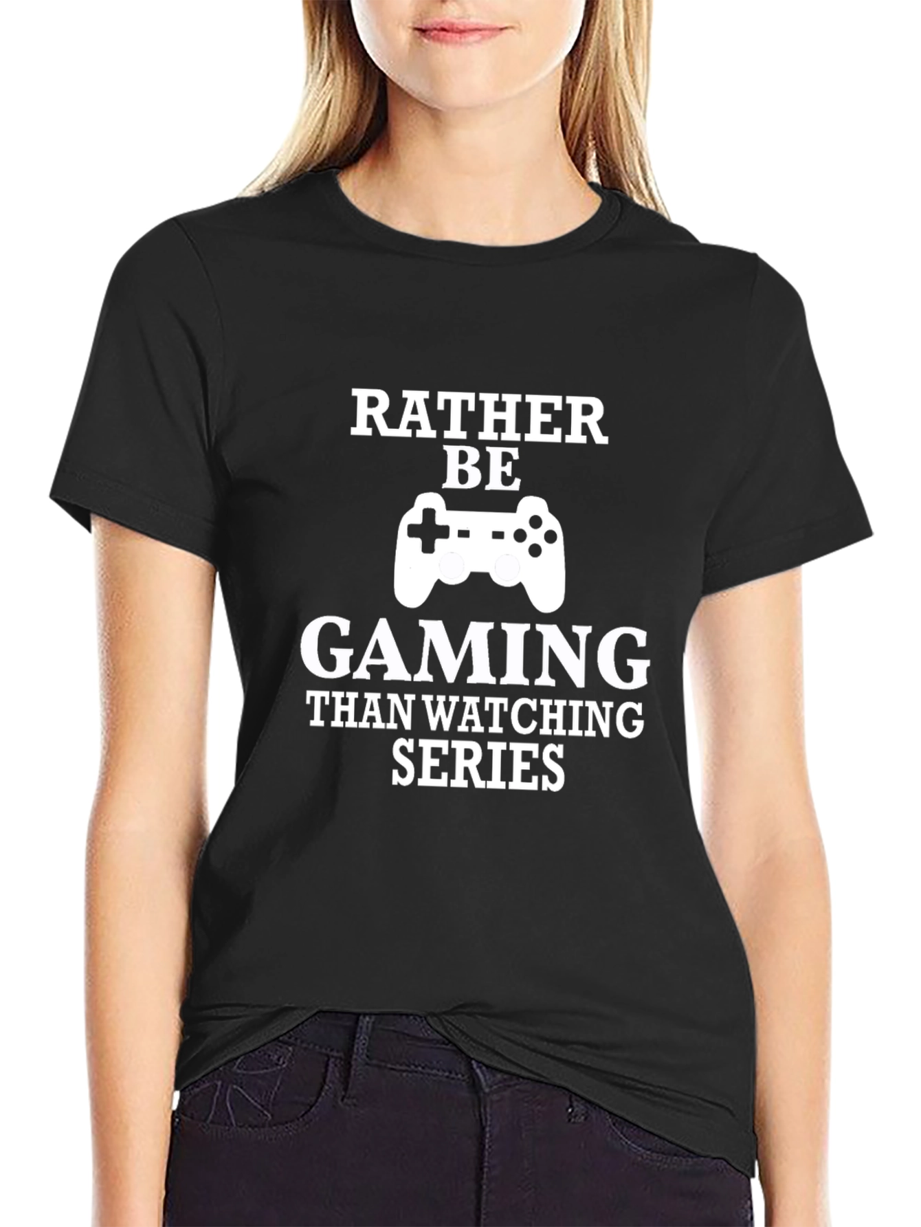 Gamer T-Shirt - Rather Be Gaming Funny Tee