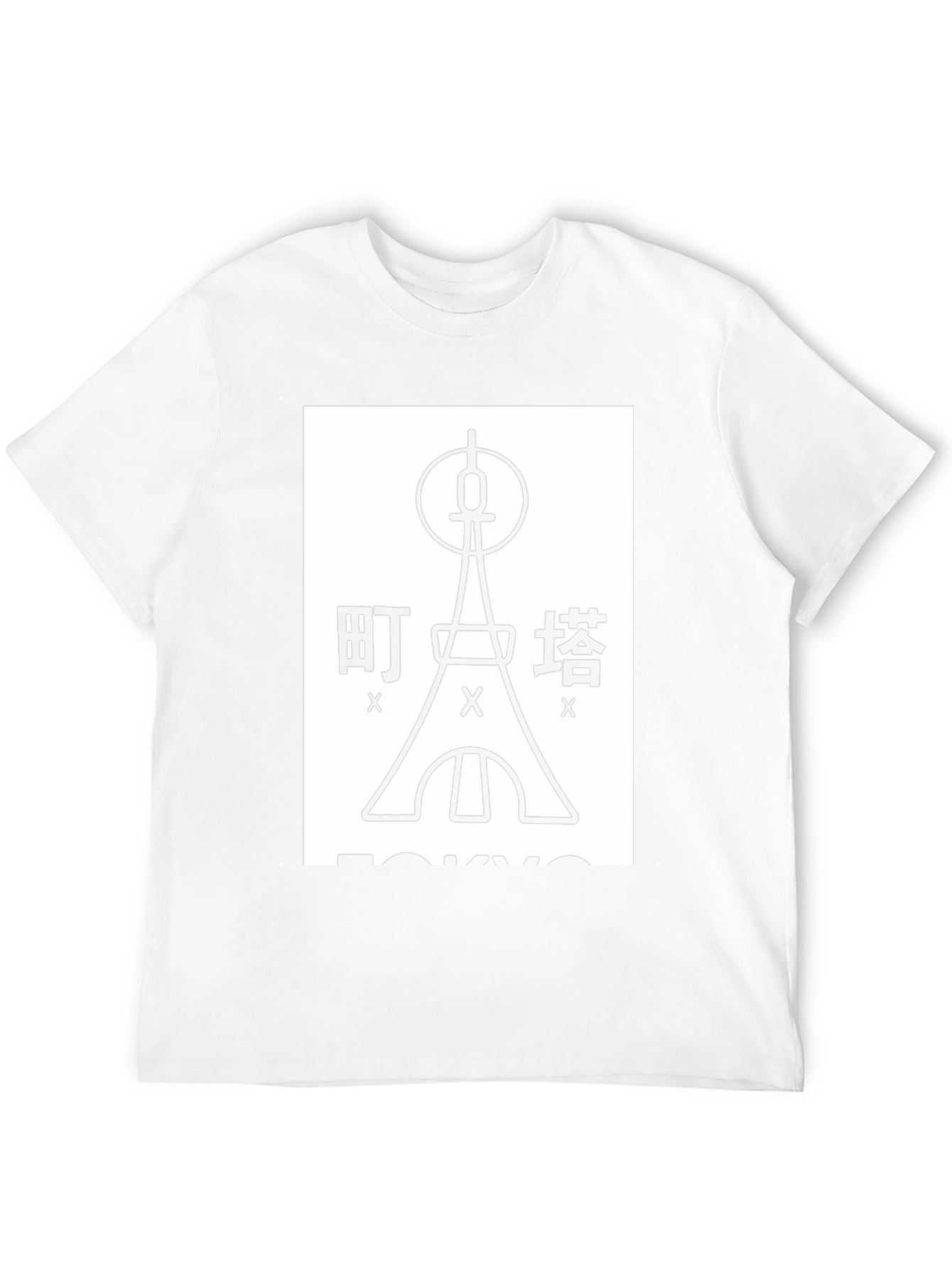 Tokyo Tower Graphic Tee - Unisex Black T-Shirt