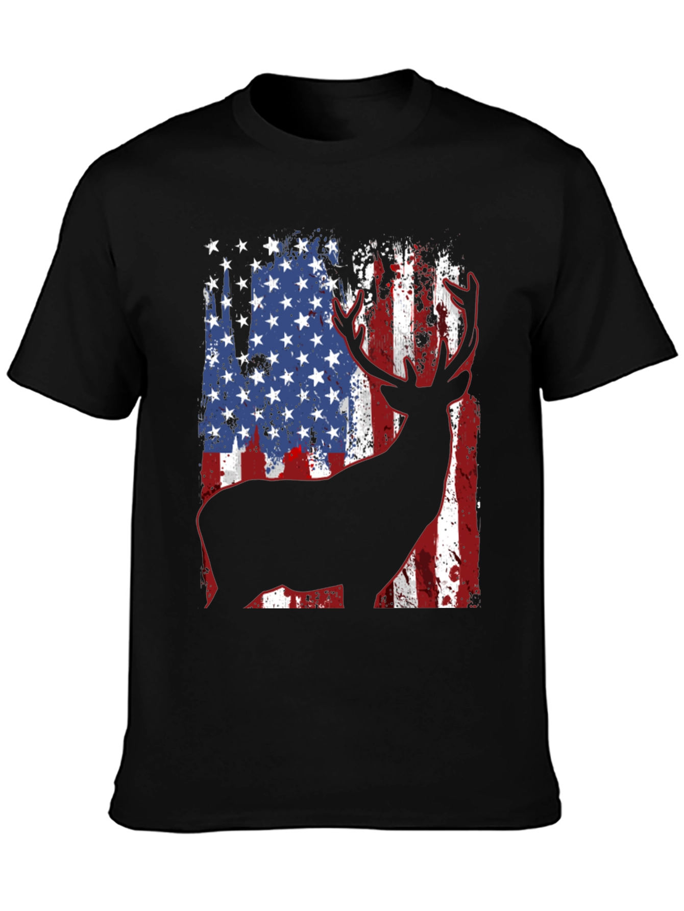American Flag Deer Graphic Tee