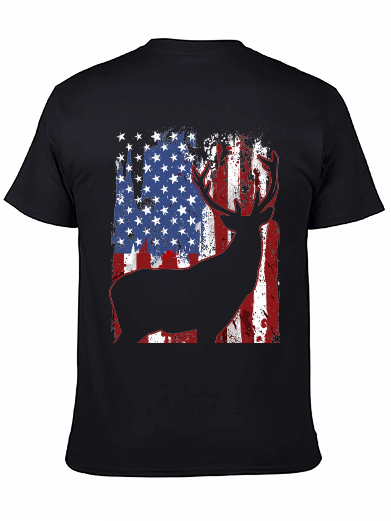 American Flag Deer Graphic Tee