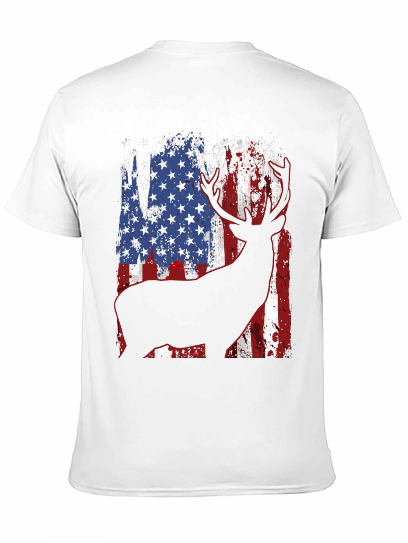 American Flag Deer Graphic Tee