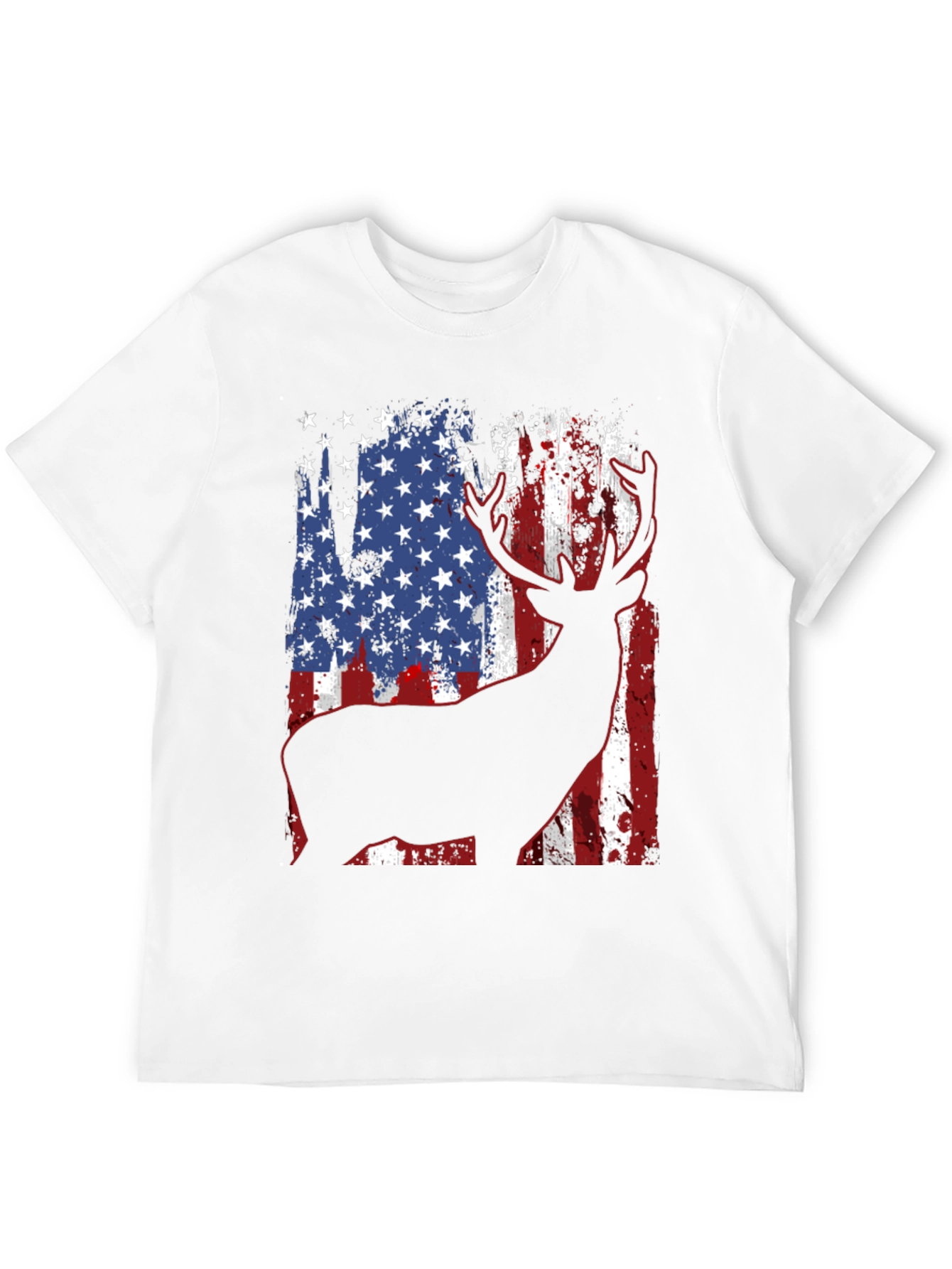 American Flag Deer Graphic Tee