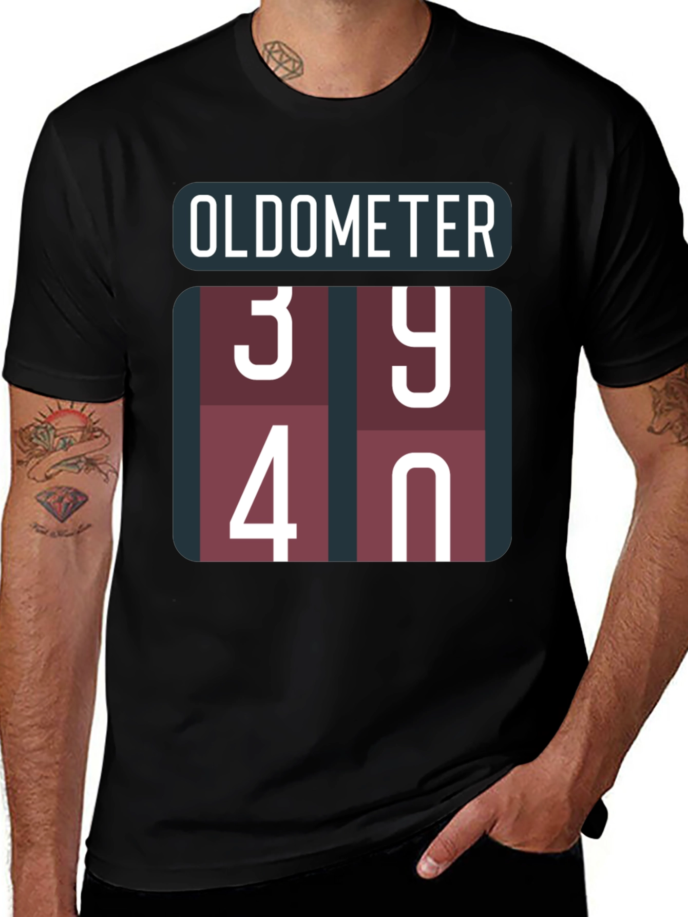 Oldometer 39/40 Black Graphic Tee