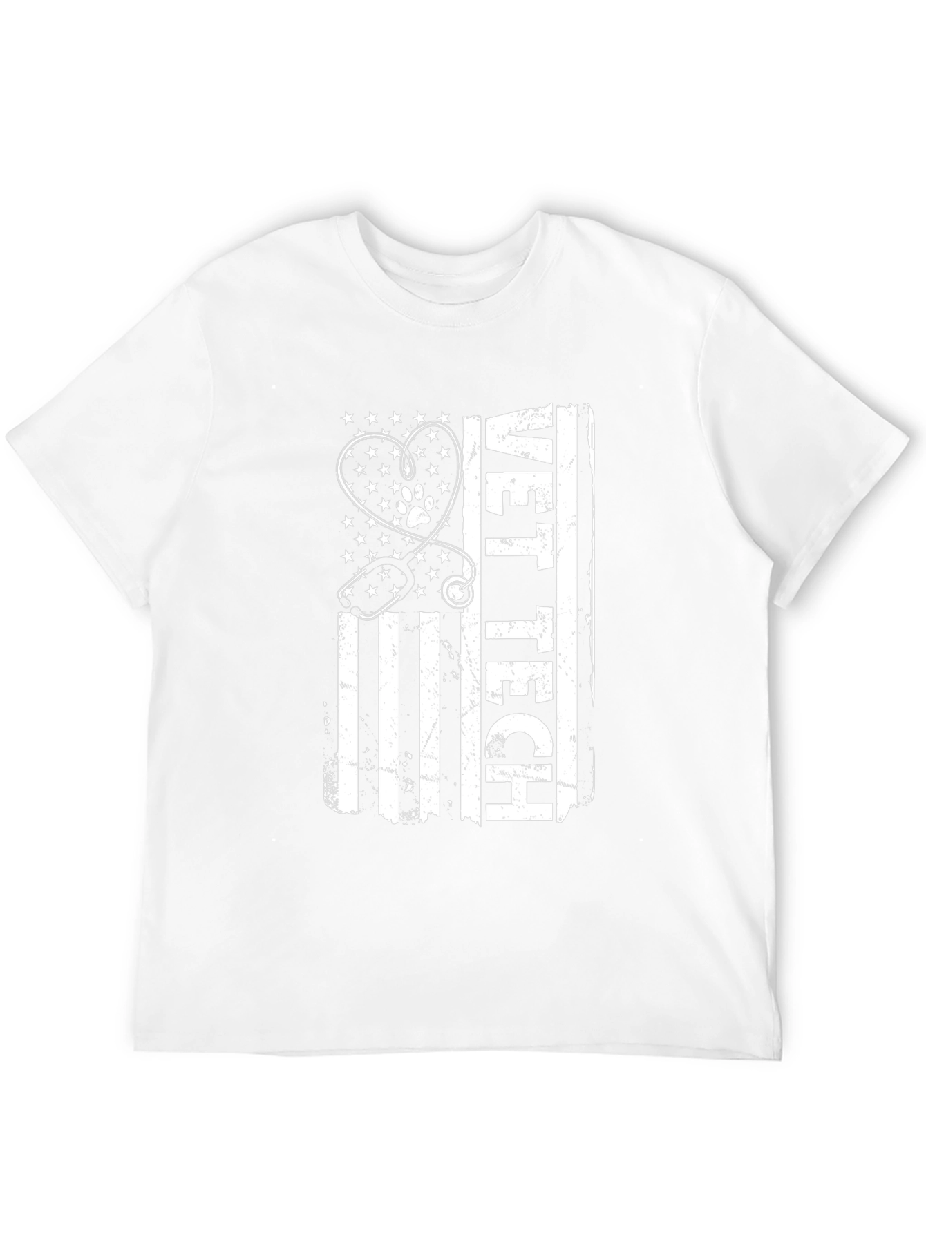 Vet Tech American Flag Graphic Tee