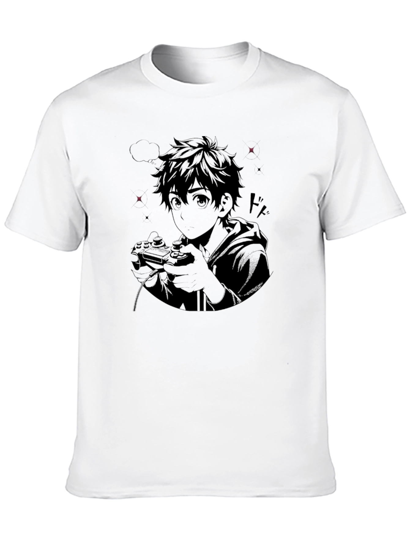 Anime Gamer Graphic Print T-Shirt