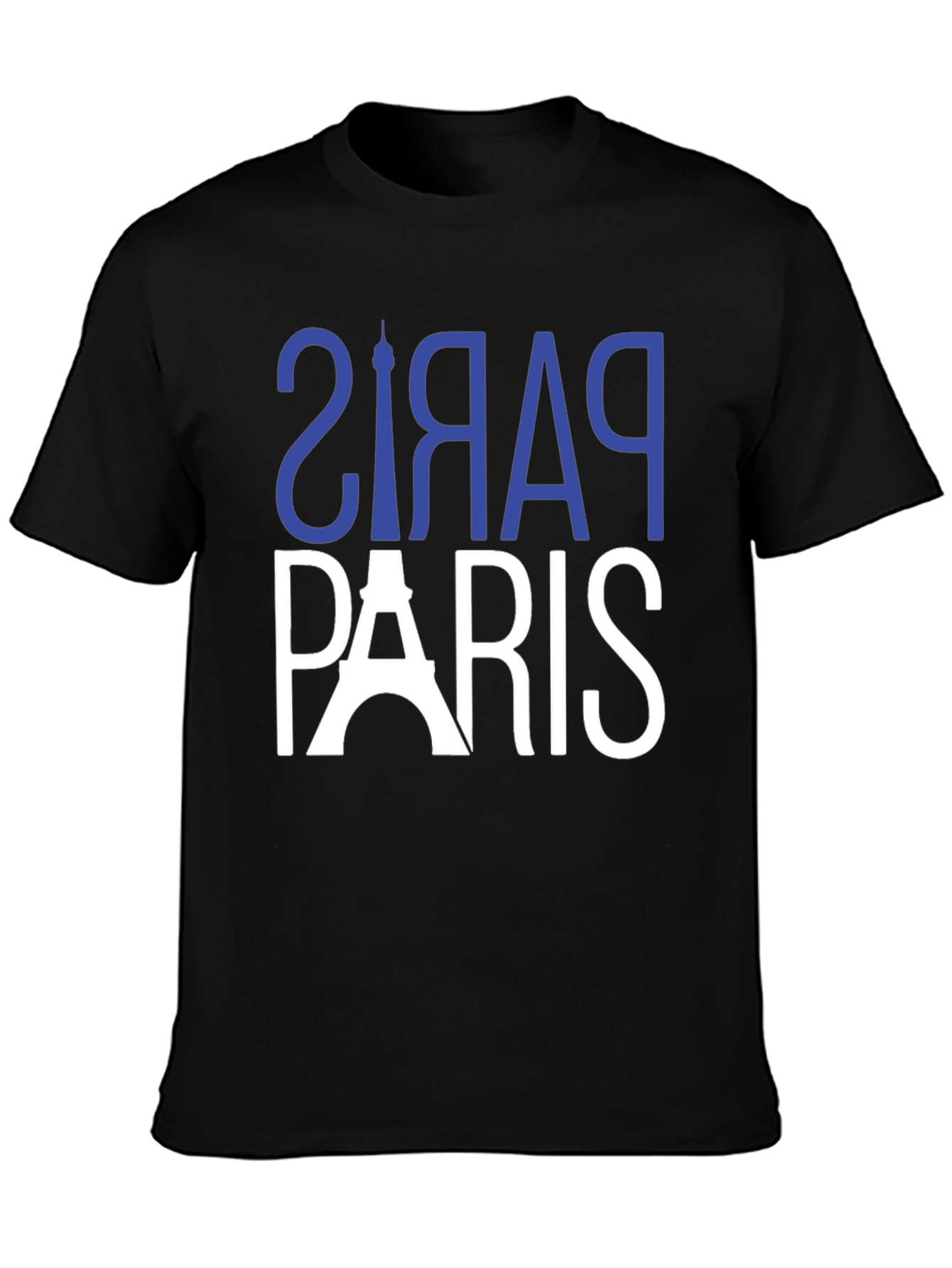 Paris Graphic Tee - Black Cotton T-Shirt