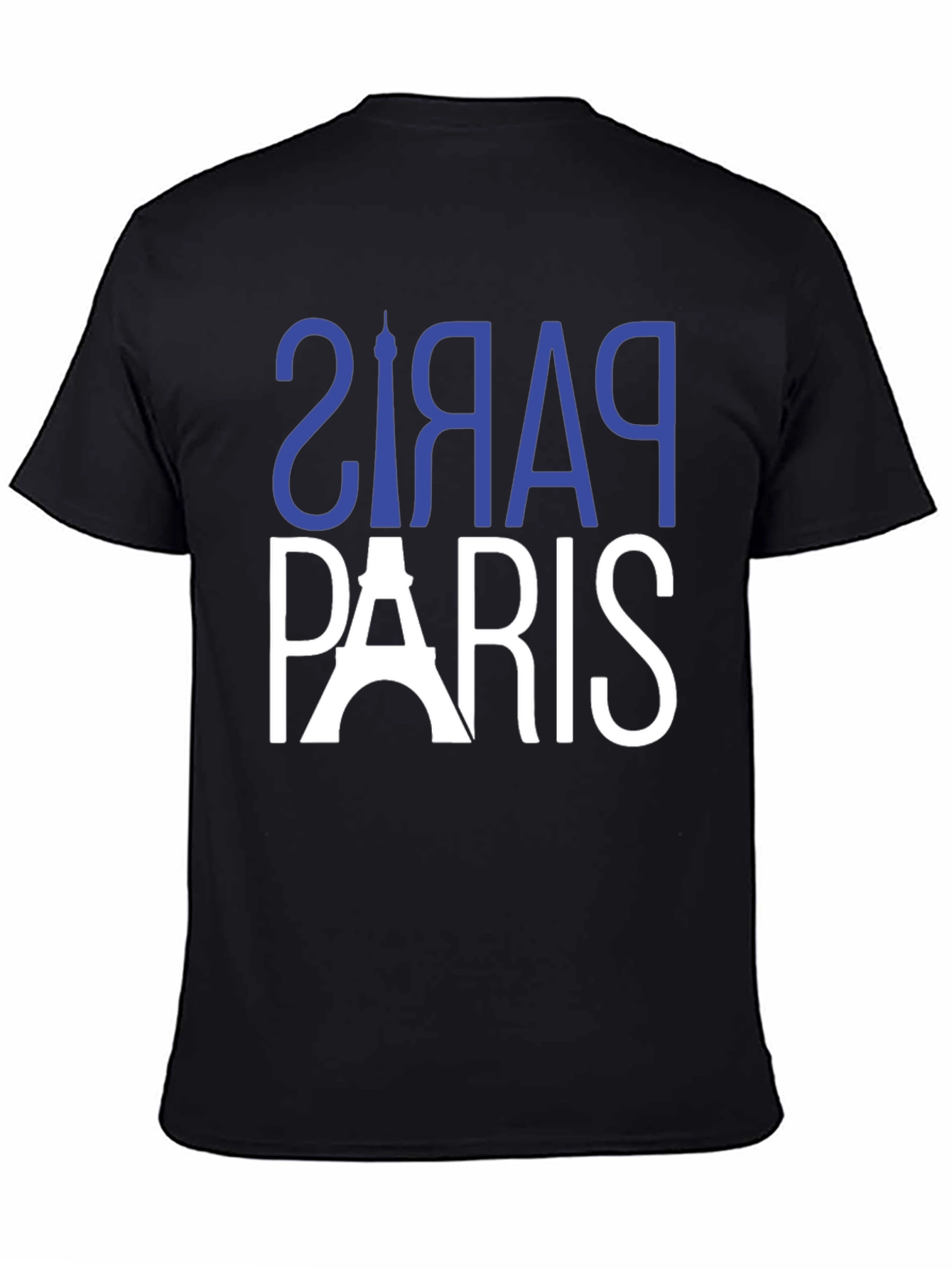 Paris Graphic Tee - Black Cotton T-Shirt