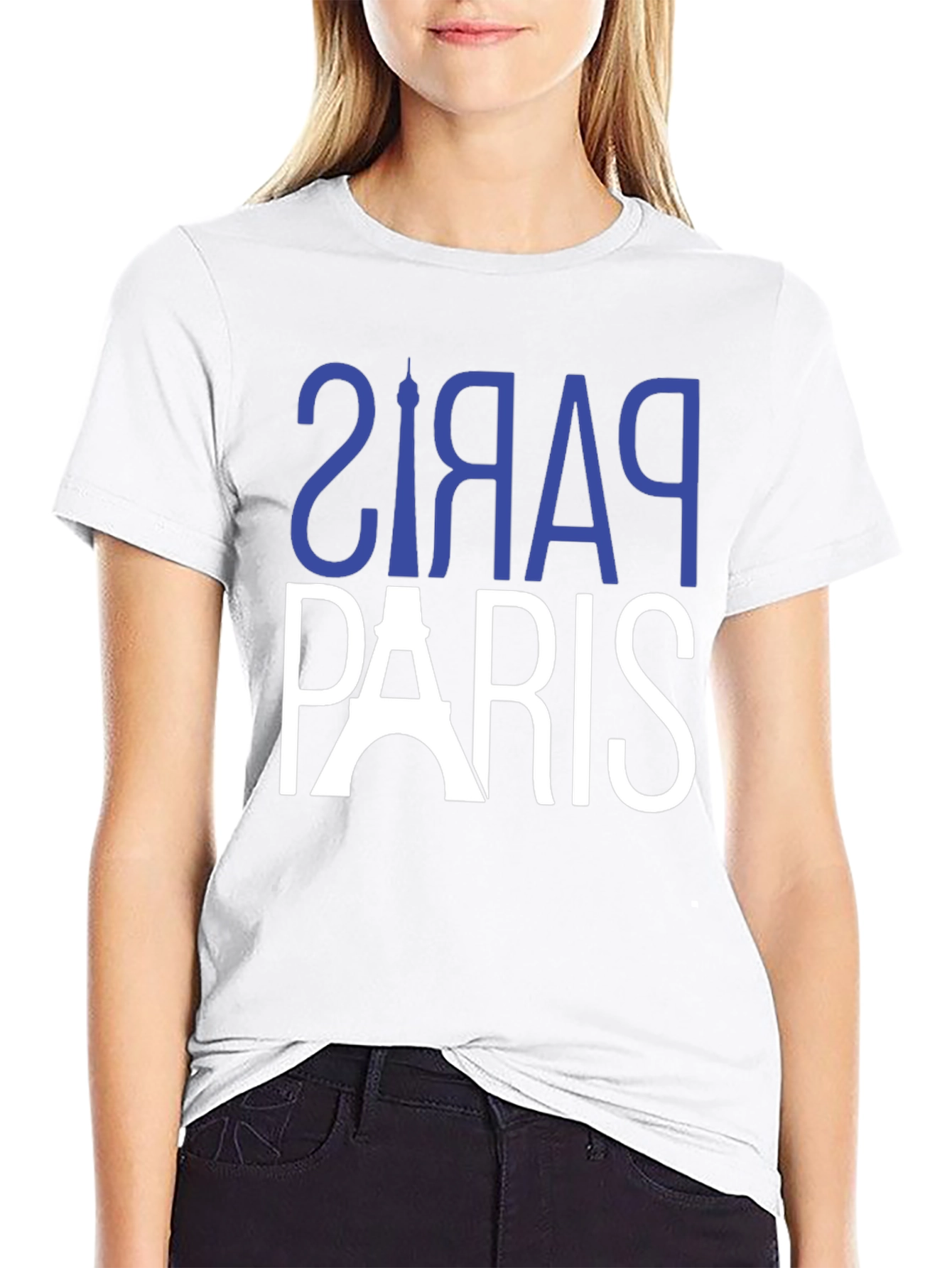 Paris Graphic Tee - Black Cotton T-Shirt
